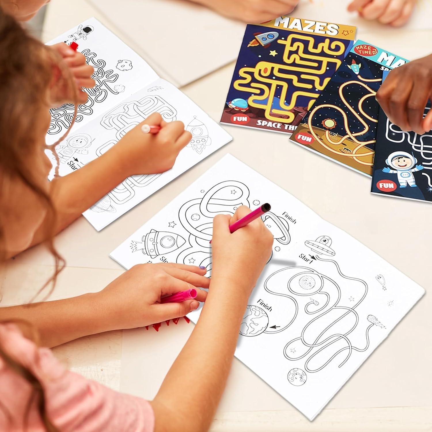 Set de 6 Libros de Laberintos Espaciales para Niños