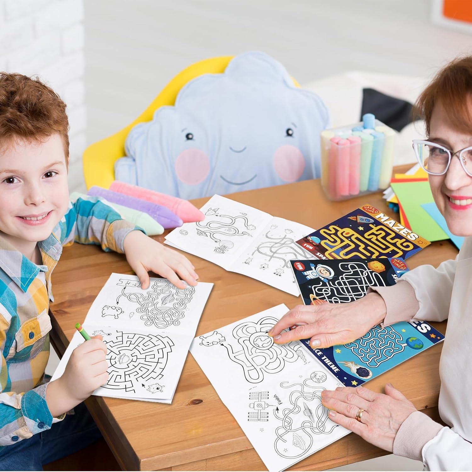 Set de 6 Libros de Laberintos Espaciales para Niños