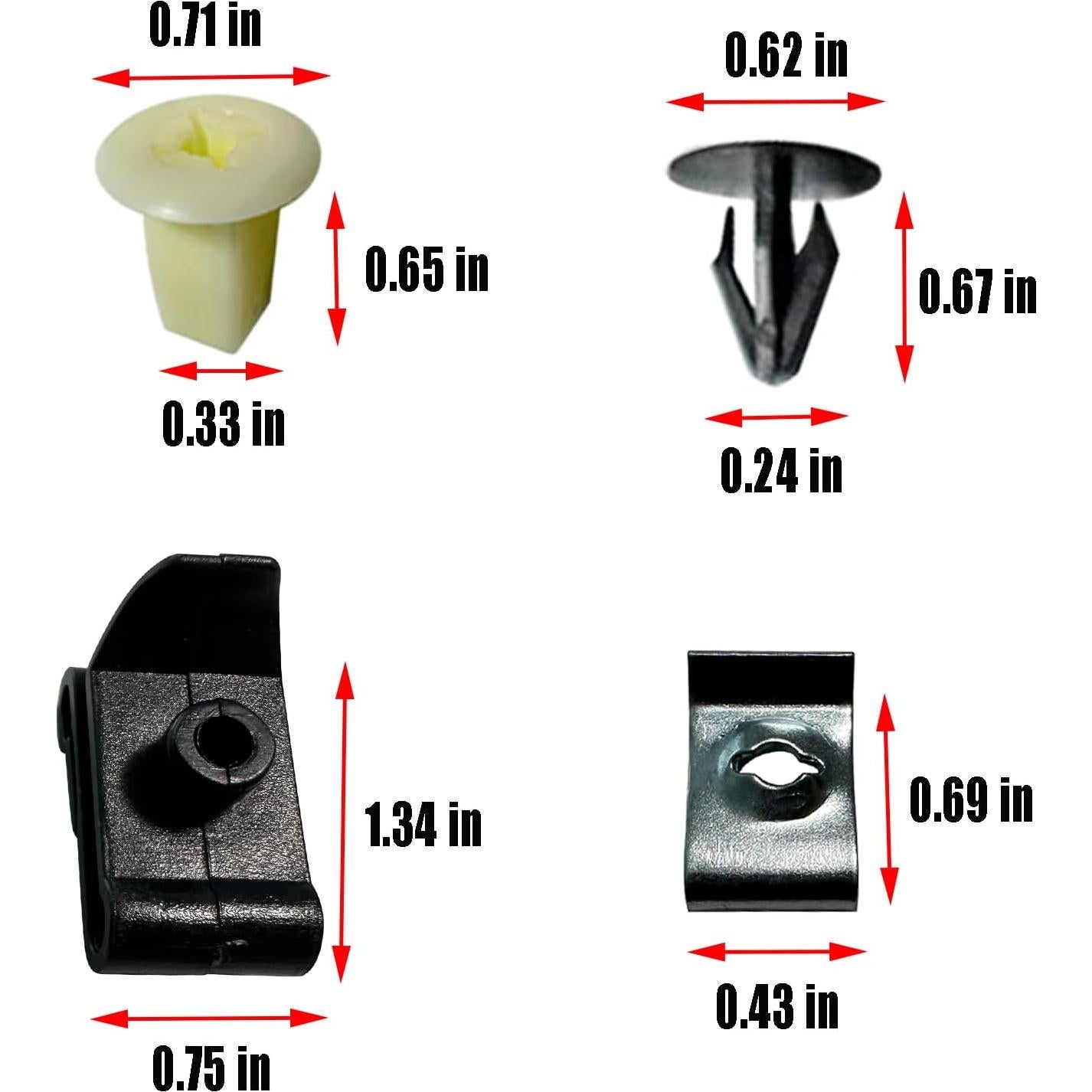 50 Sujetadores Parachoque OTMGTGM para Toyota y Lexus