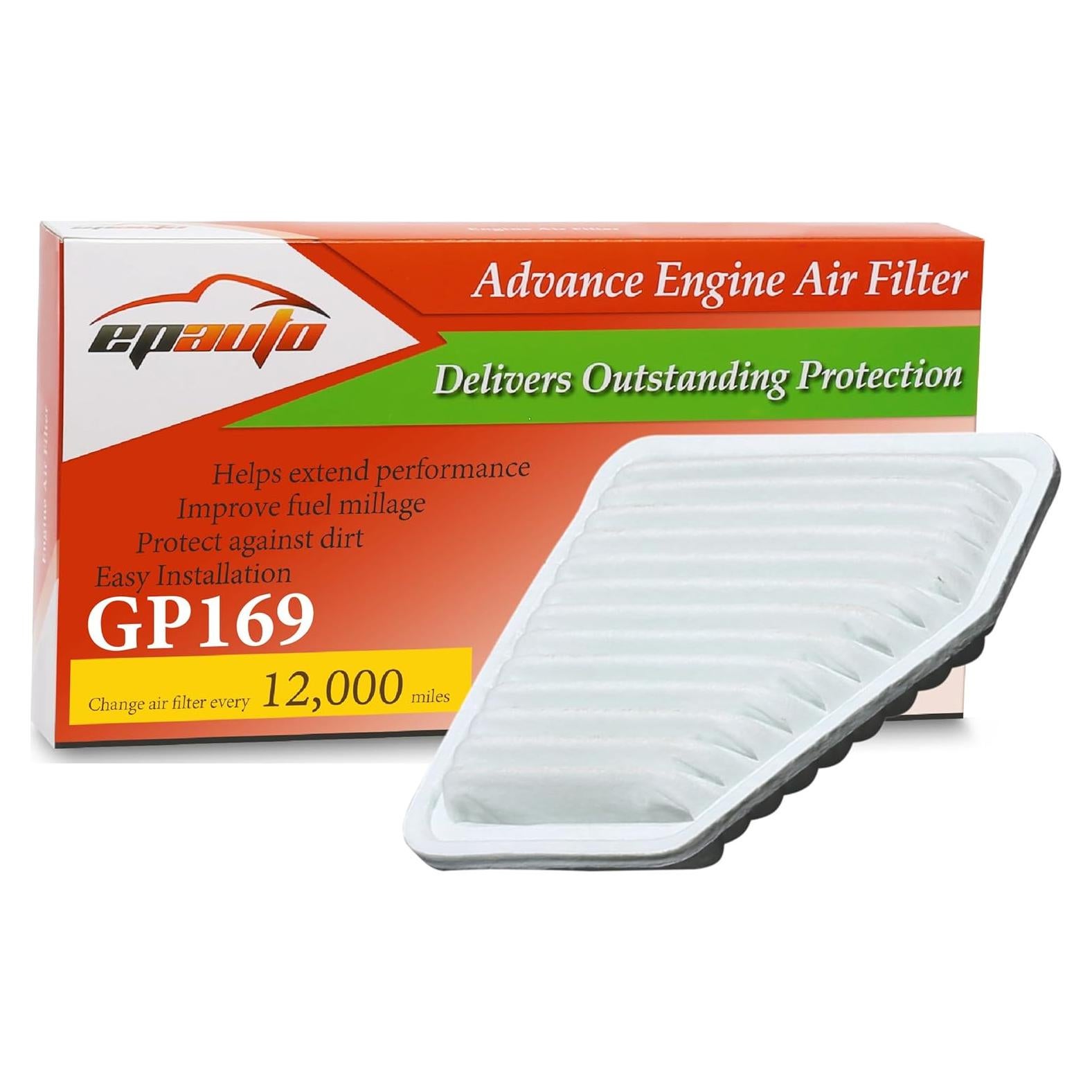 Filtro de Aire EPAuto GP169 para Toyota y Lexus 2005-2016