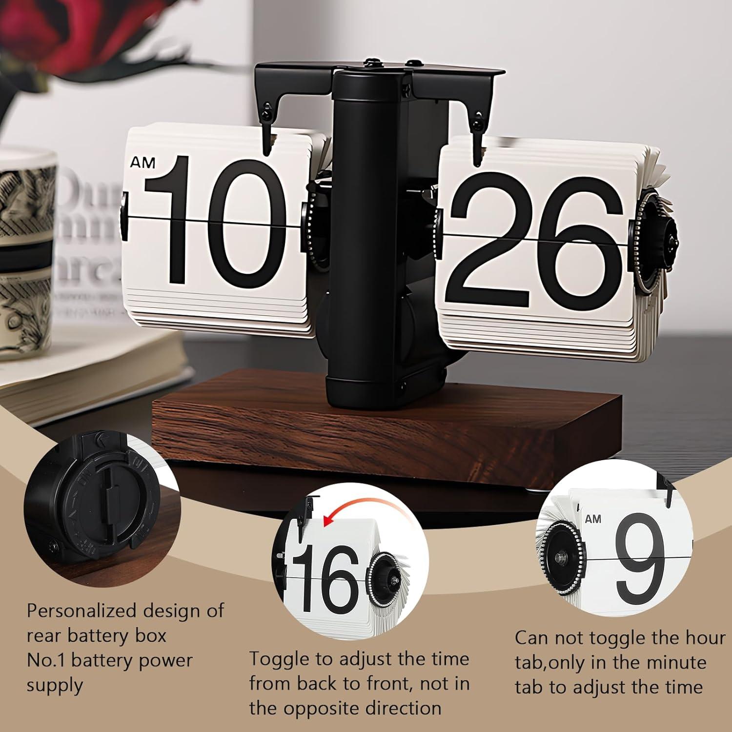 Reloj de Mesa Digital Retro FOSA con Números Grandes - Negro