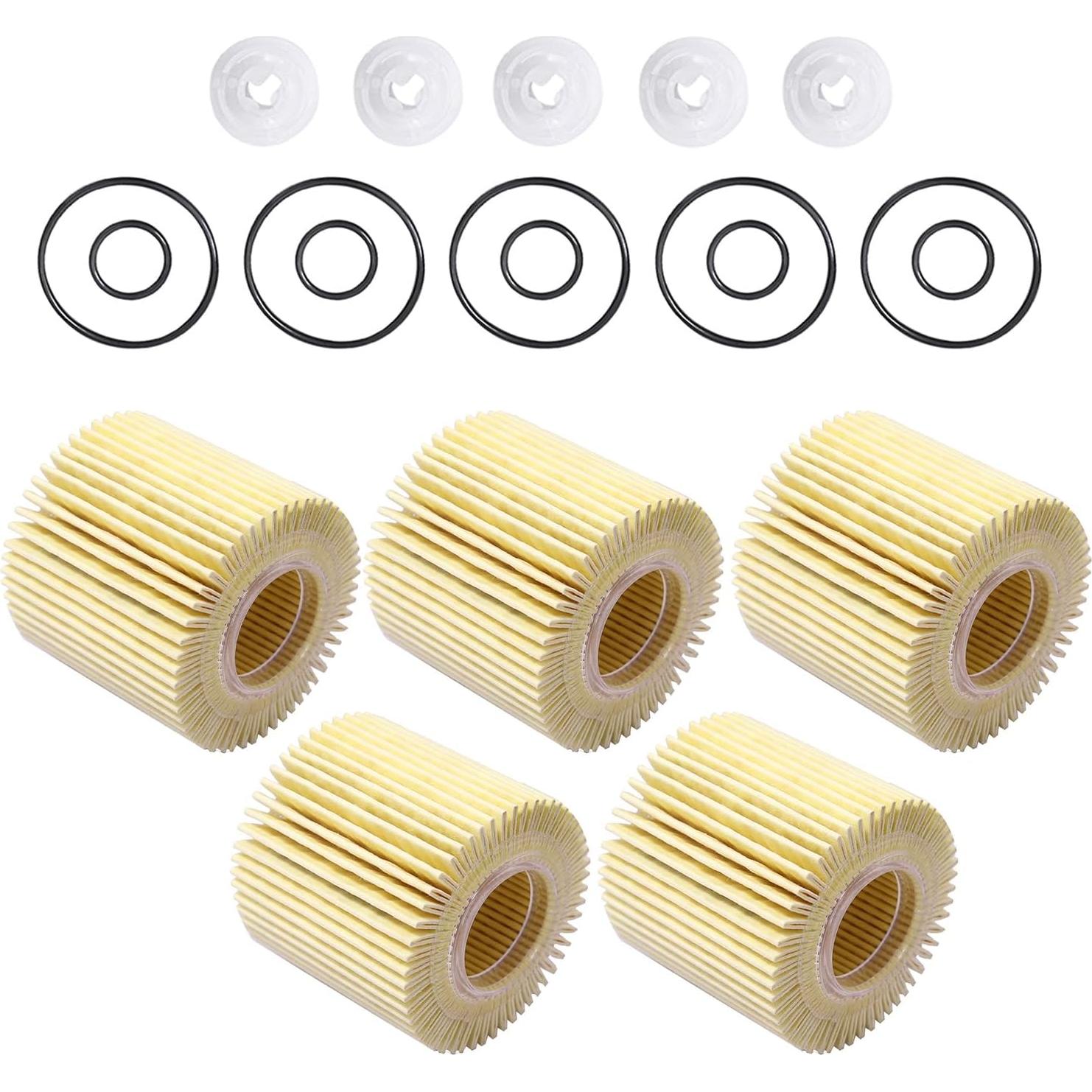 Kit de Filtros de Aceite MDEOOSKY 5Pcs 04152-YZZA6 para Toyota