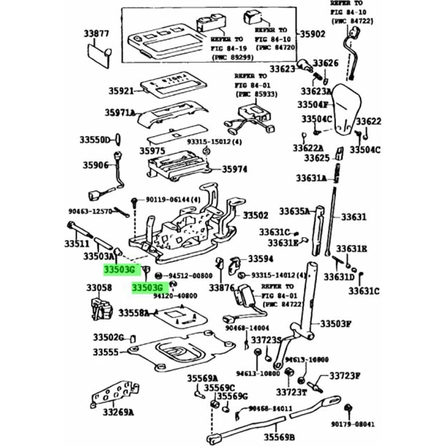 Buje de Cambio de Transmisión TQPONLY para Toyota 1983-2004