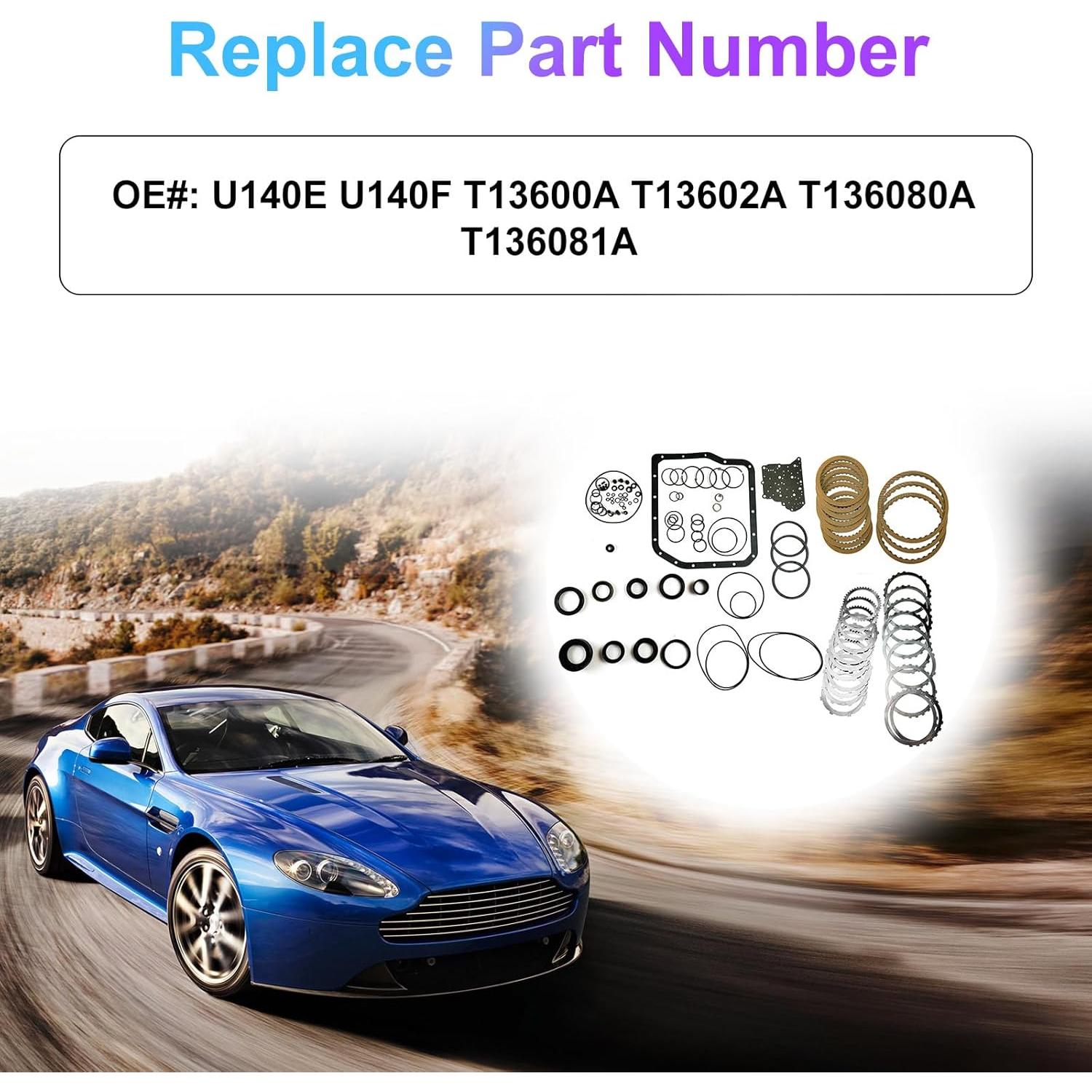 Kit de reconstrucción transmisión INGKAN U140E U140F para Toyota