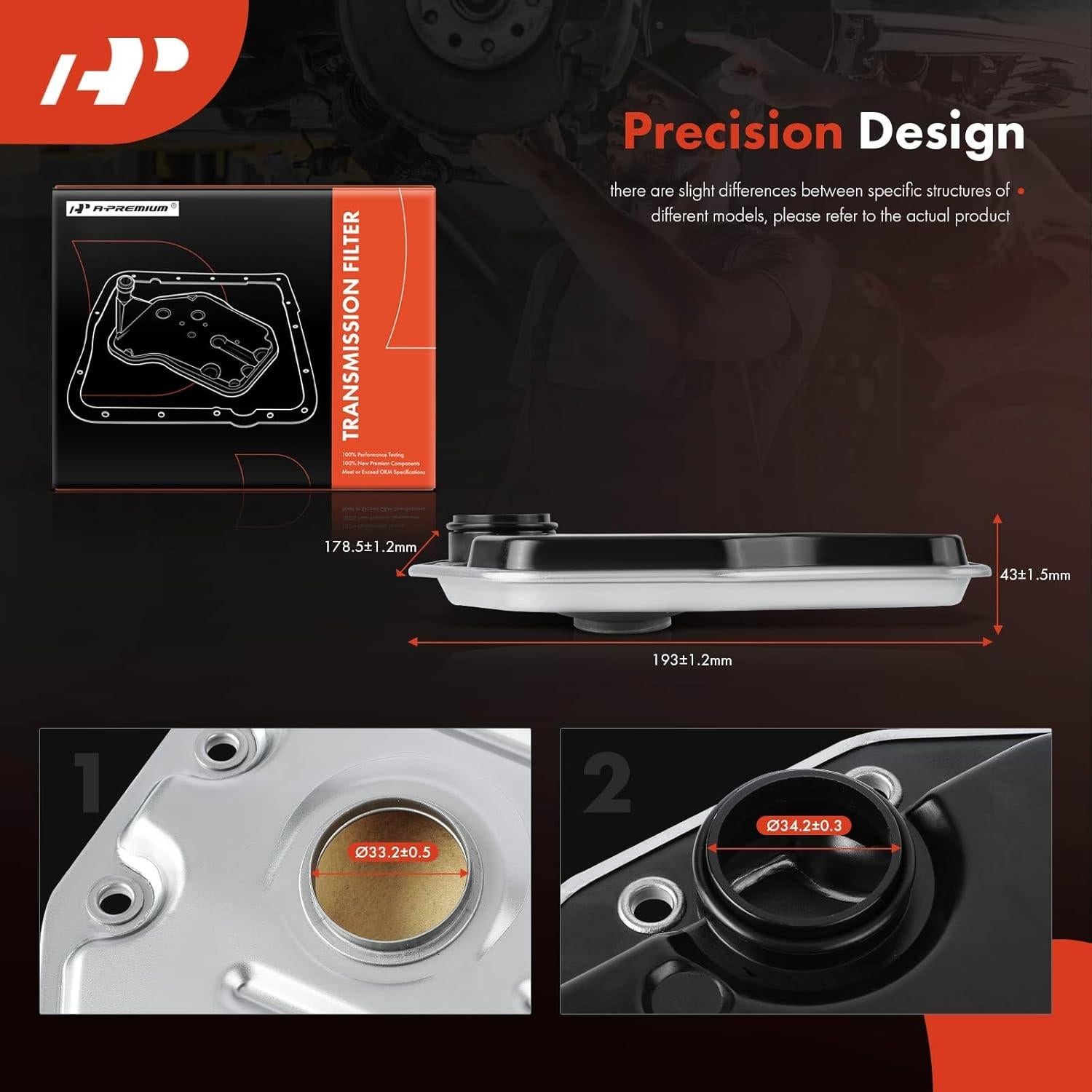 Filtro de aceite transmisión automática A-Premium para Toyota