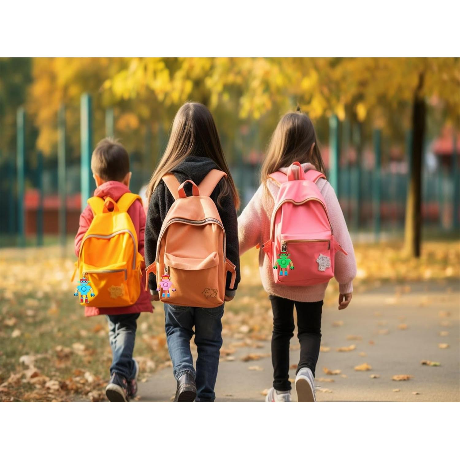 24 Llaveros Fidget Robot Mypush Popo Regalos para Niños