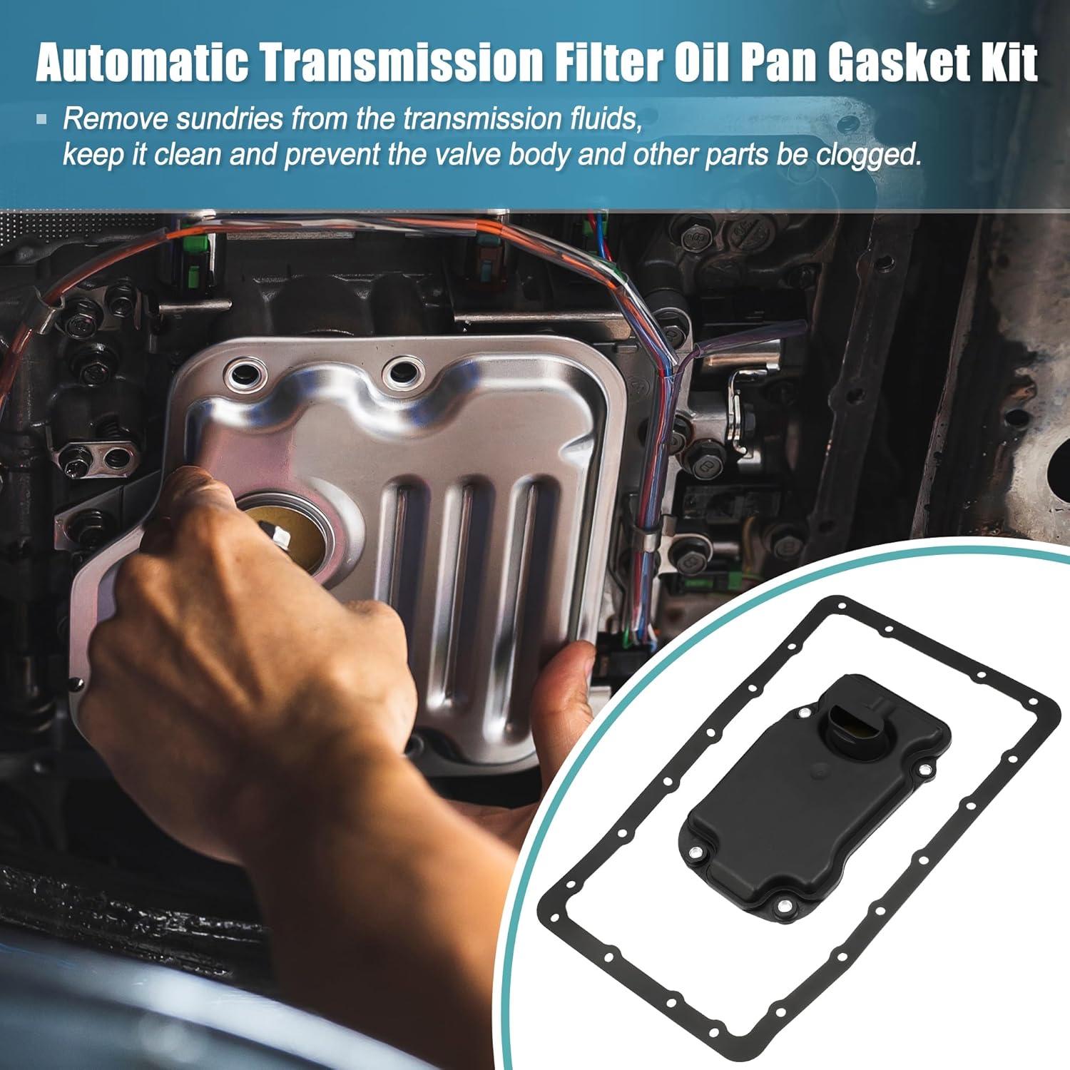 Filtro de Transmisión Aceite Pan uxcell para Toyota Tundra 2007-2014