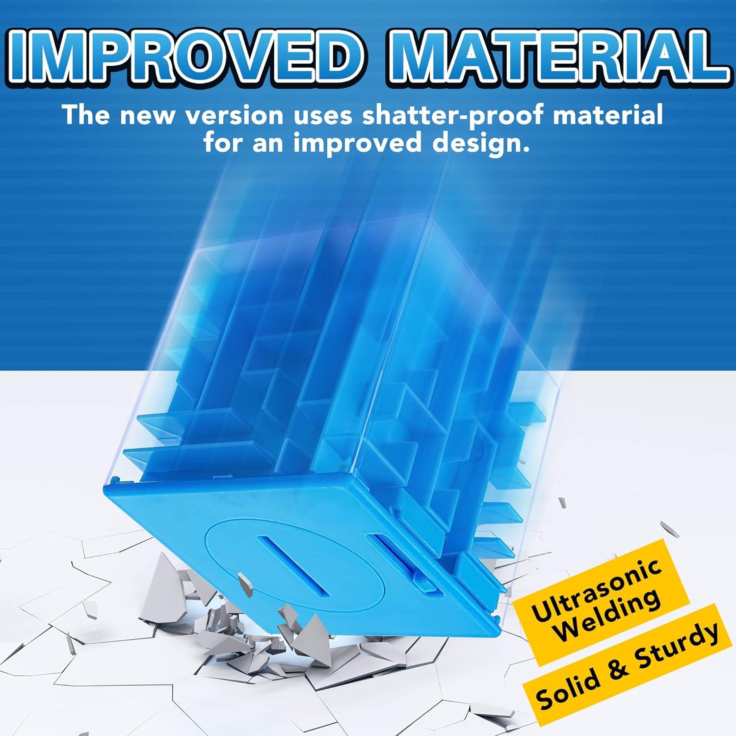 Caja de Rompecabezas de Dinero 2 Piezas MOLAVX Azul Verde