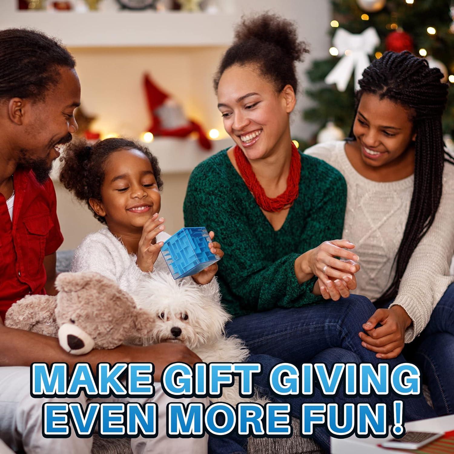 Caja de Rompecabezas de Dinero 2 Piezas MOLAVX Azul Verde