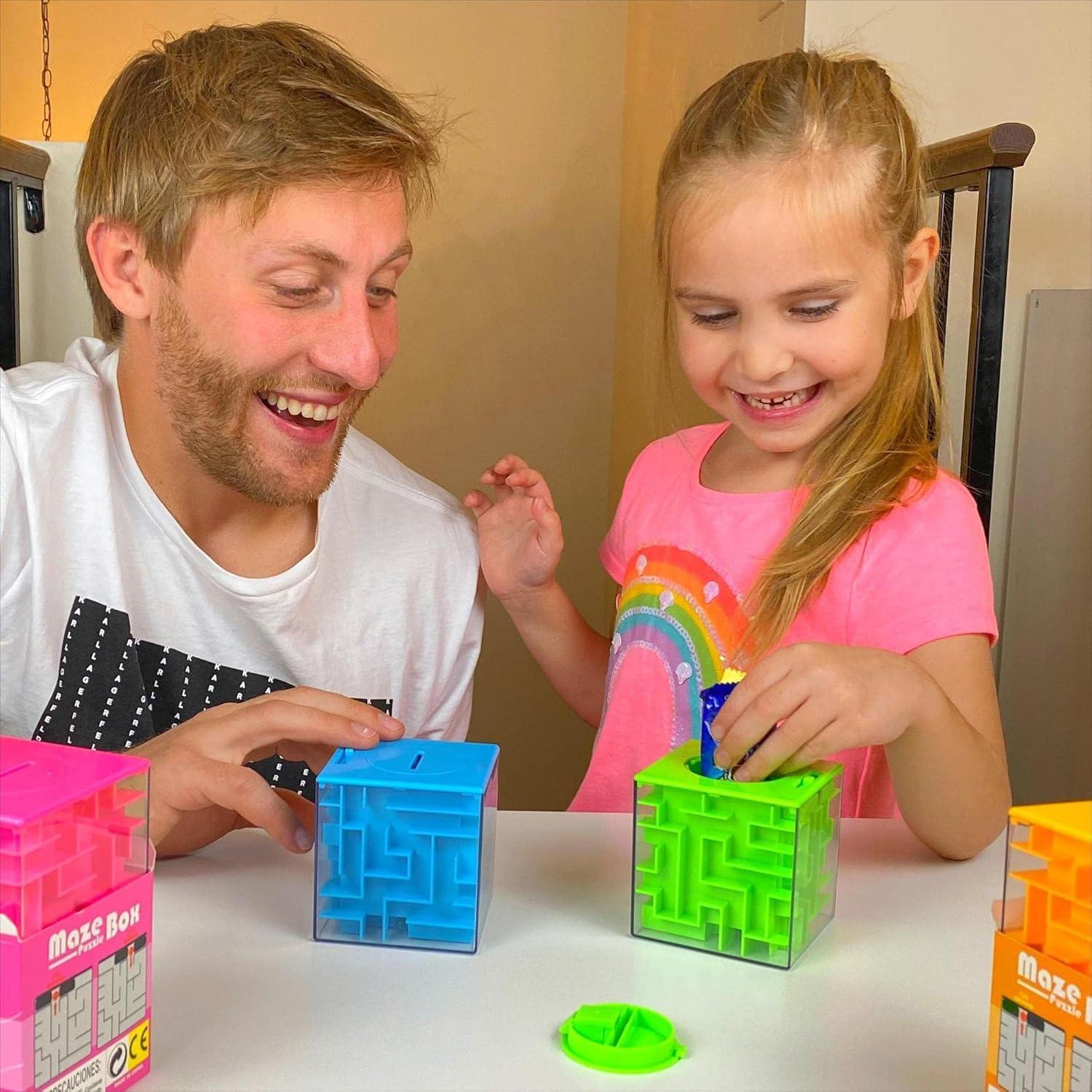 Caja de Rompecabezas de Dinero 2 Piezas MOLAVX Azul Verde