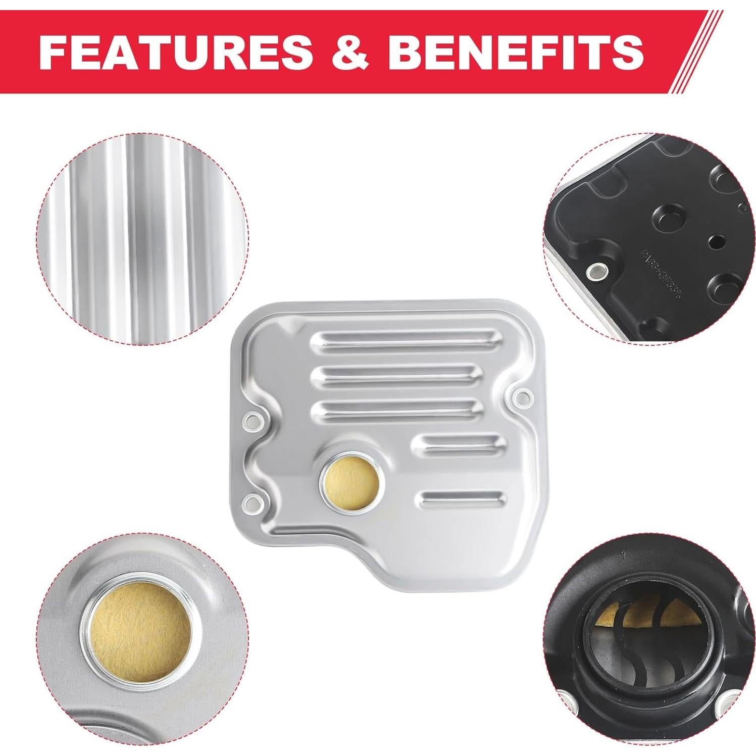 Filtro de Transmisión Automático Fitede con Junta U250E U151E