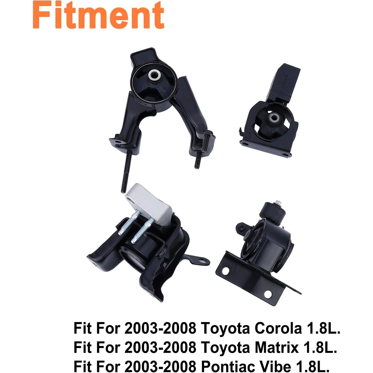 Soporte de Motor y Transmisión Toyota Corolla 1.8L 2003-2008