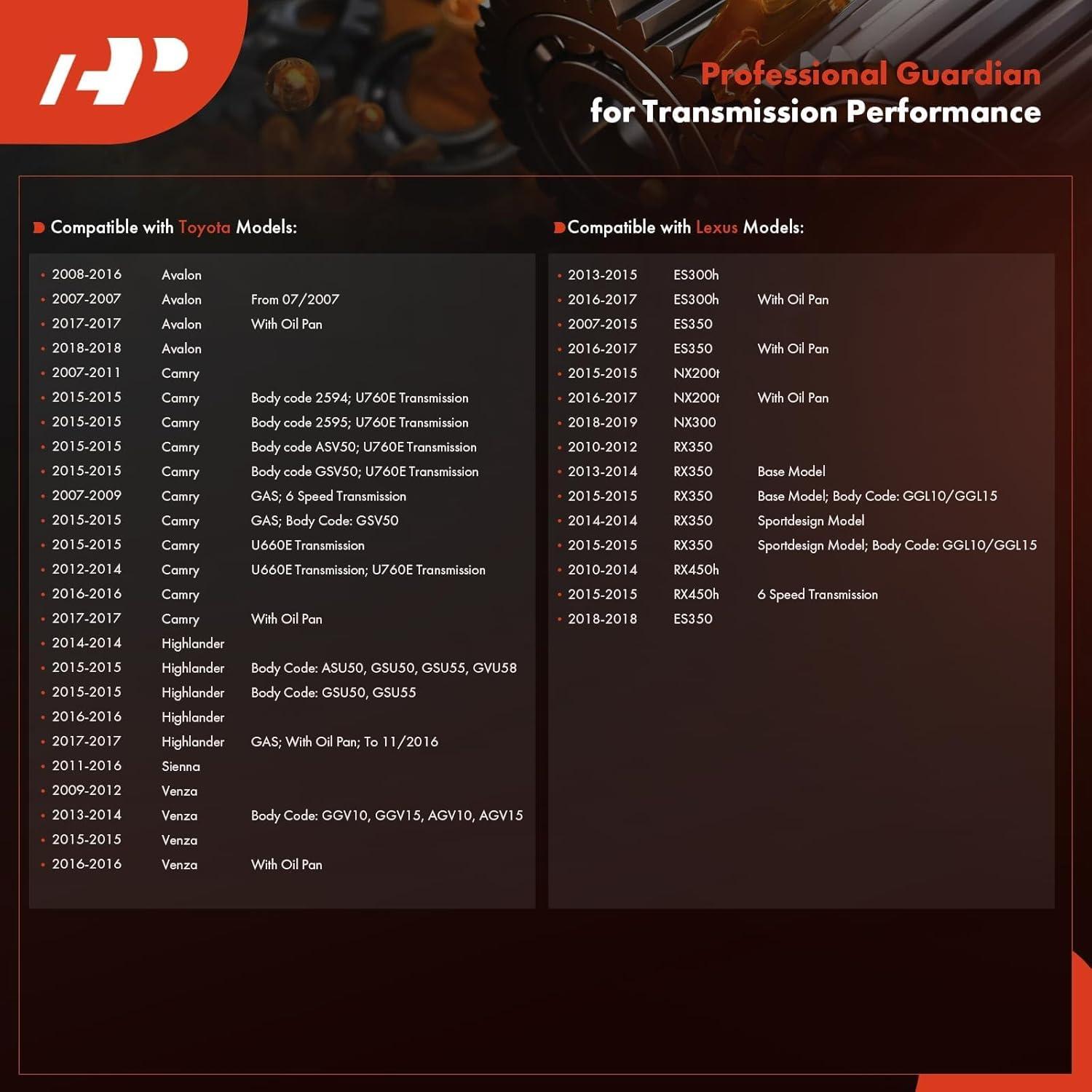 Filtro de aceite de transmisión A-Premium para Toyota y Lexus
