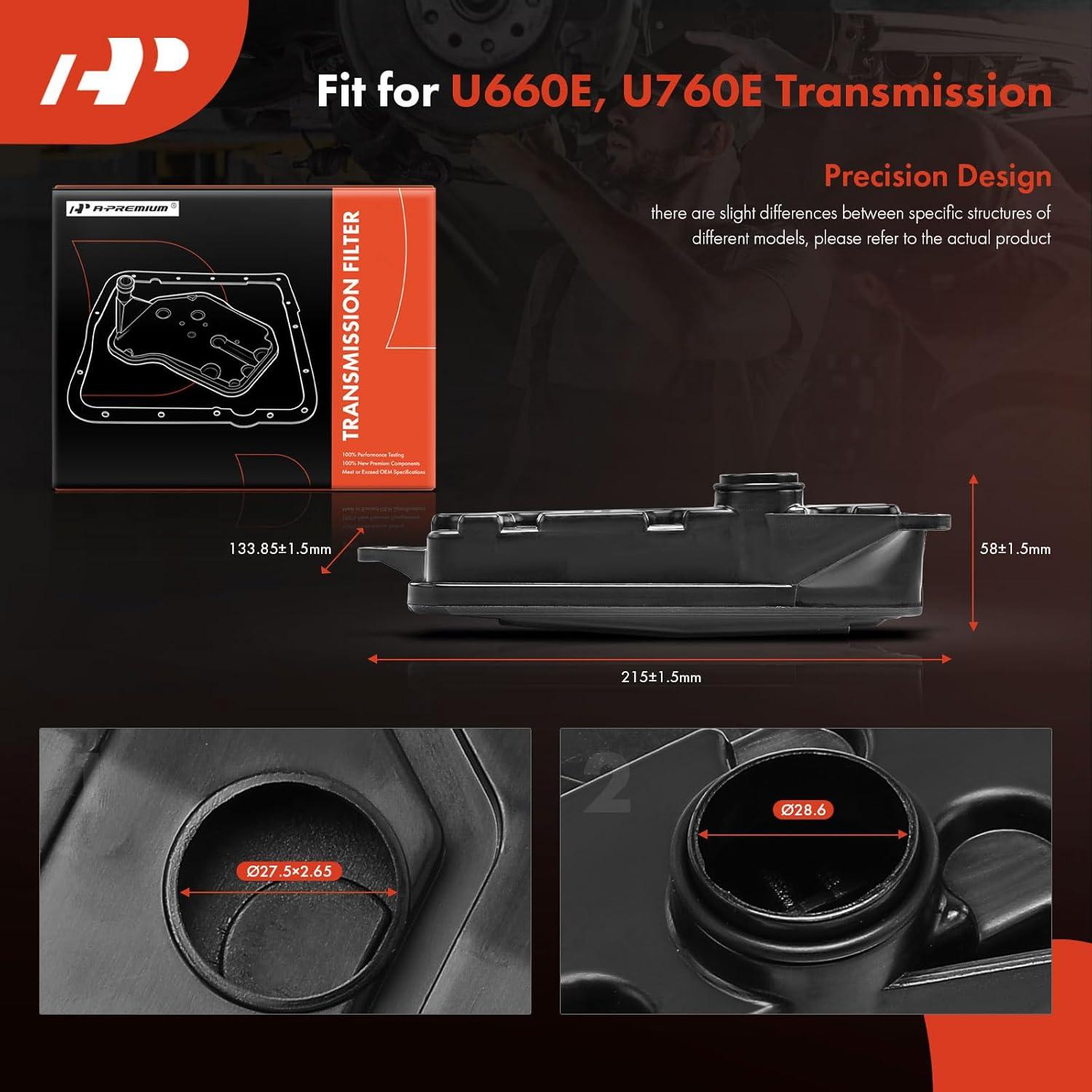 Filtro de aceite de transmisión A-Premium para Toyota y Lexus