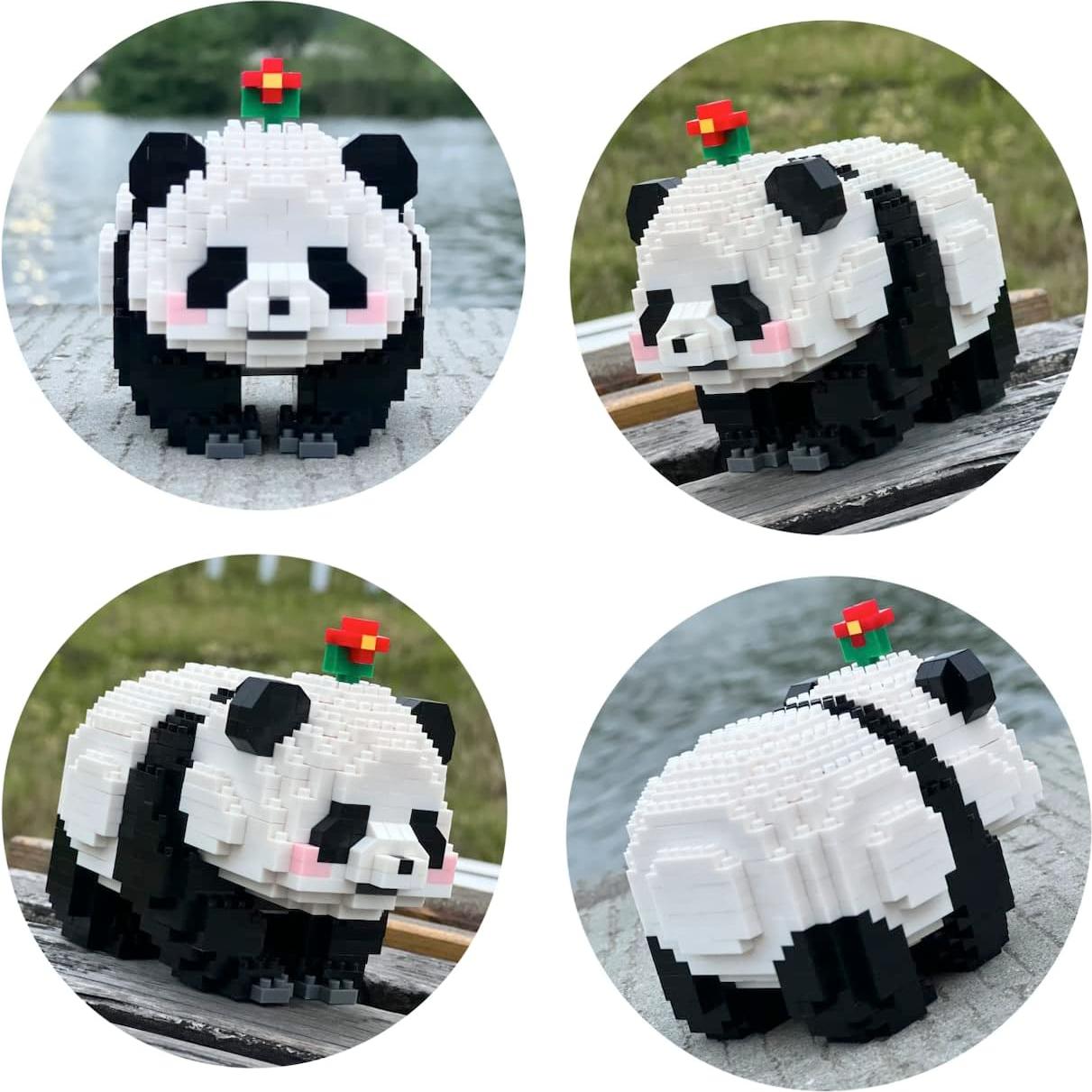 Bloques de Construcción Mini Panda Flor CoPlanaire 983 Piezas