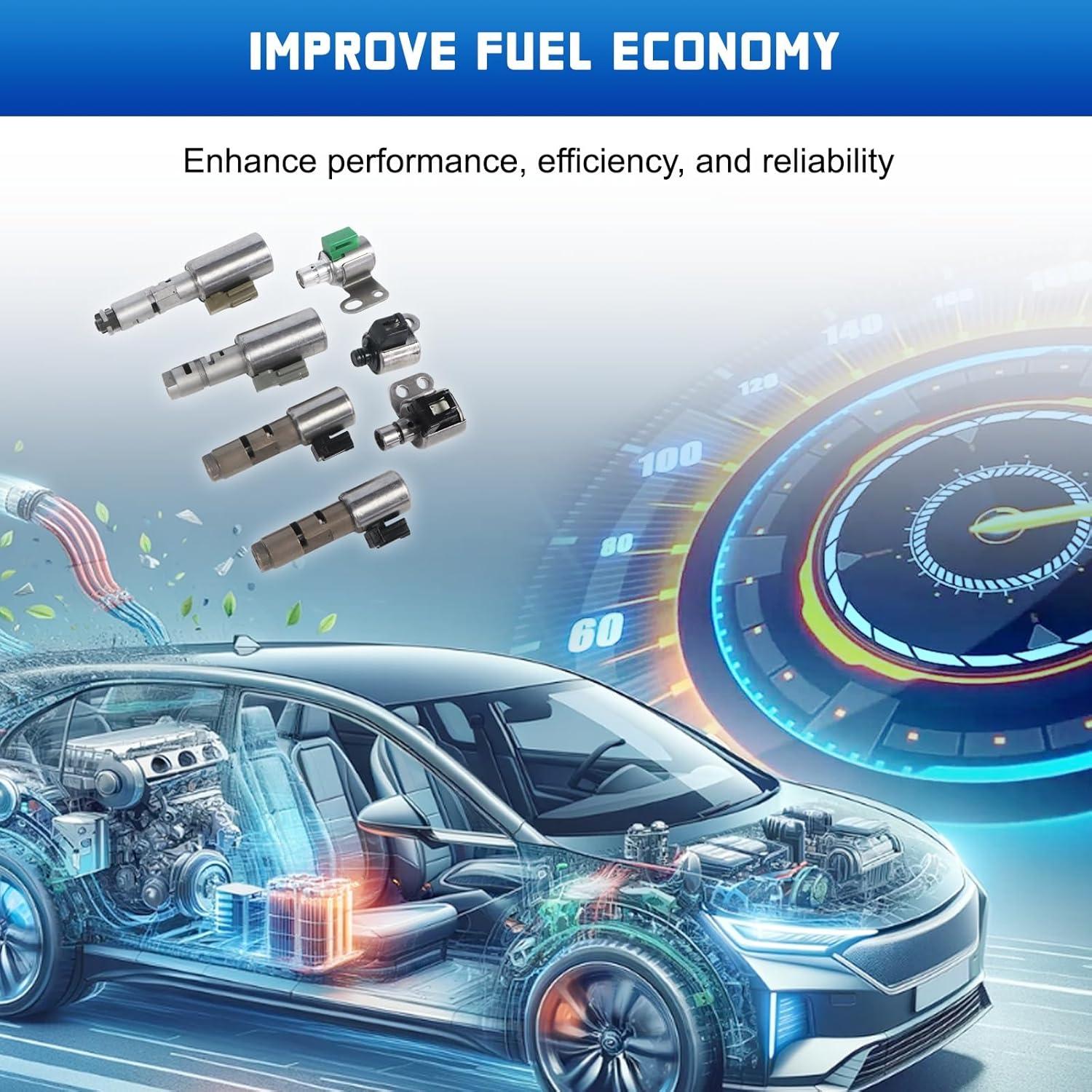 Kit de Solenoide de Transmisión Kessocco A750E A750F 7 Piezas