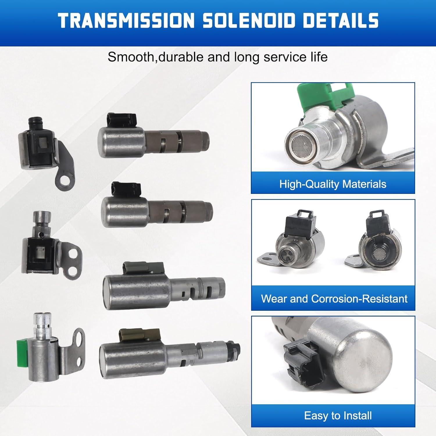 Kit de Solenoide de Transmisión Kessocco A750E A750F 7 Piezas