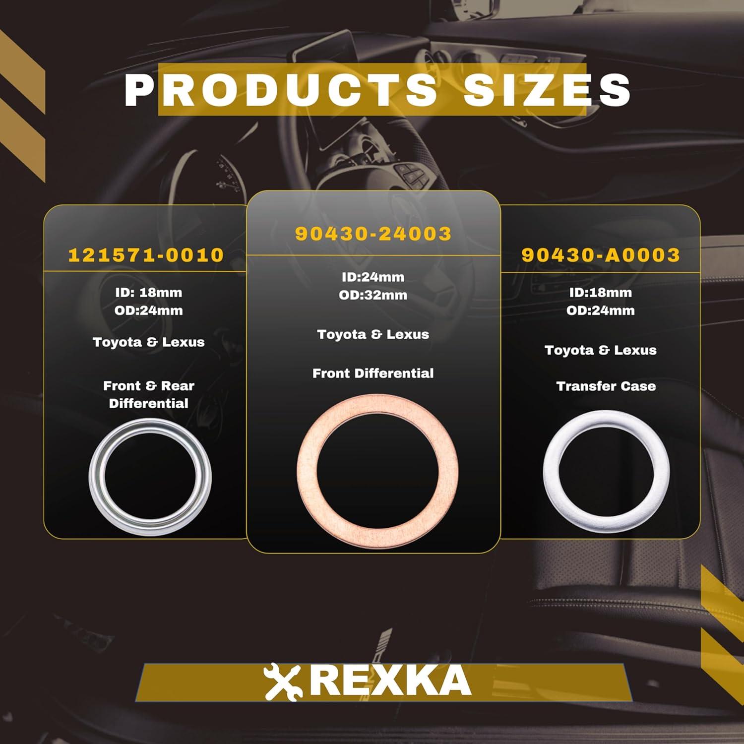 Kit de Juntas Rexka 12 Piezas para Toyota Lexus