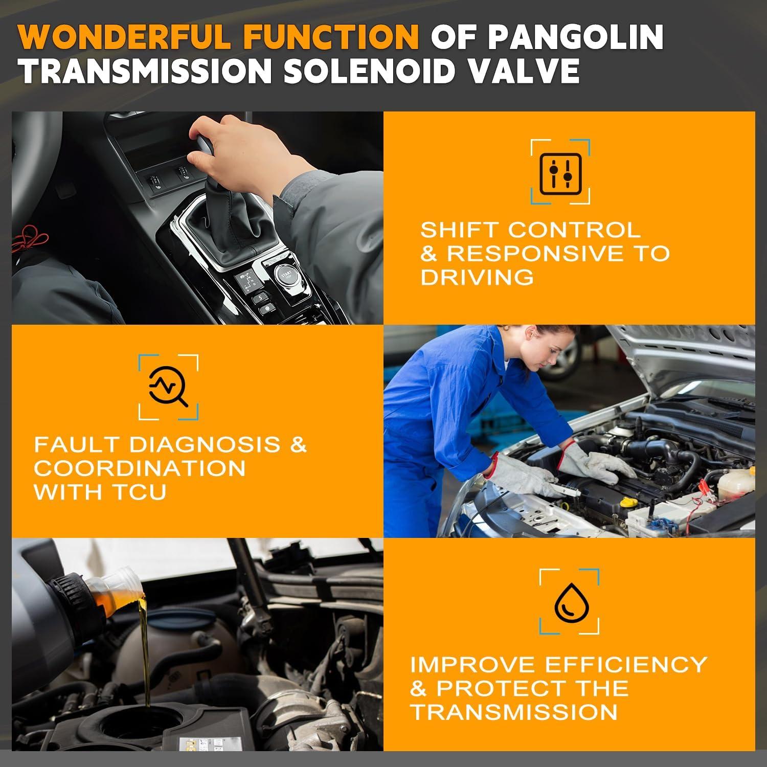 Kit de Solenoide de Transmisión PANGOLIN U140E U241E 5 Piezas