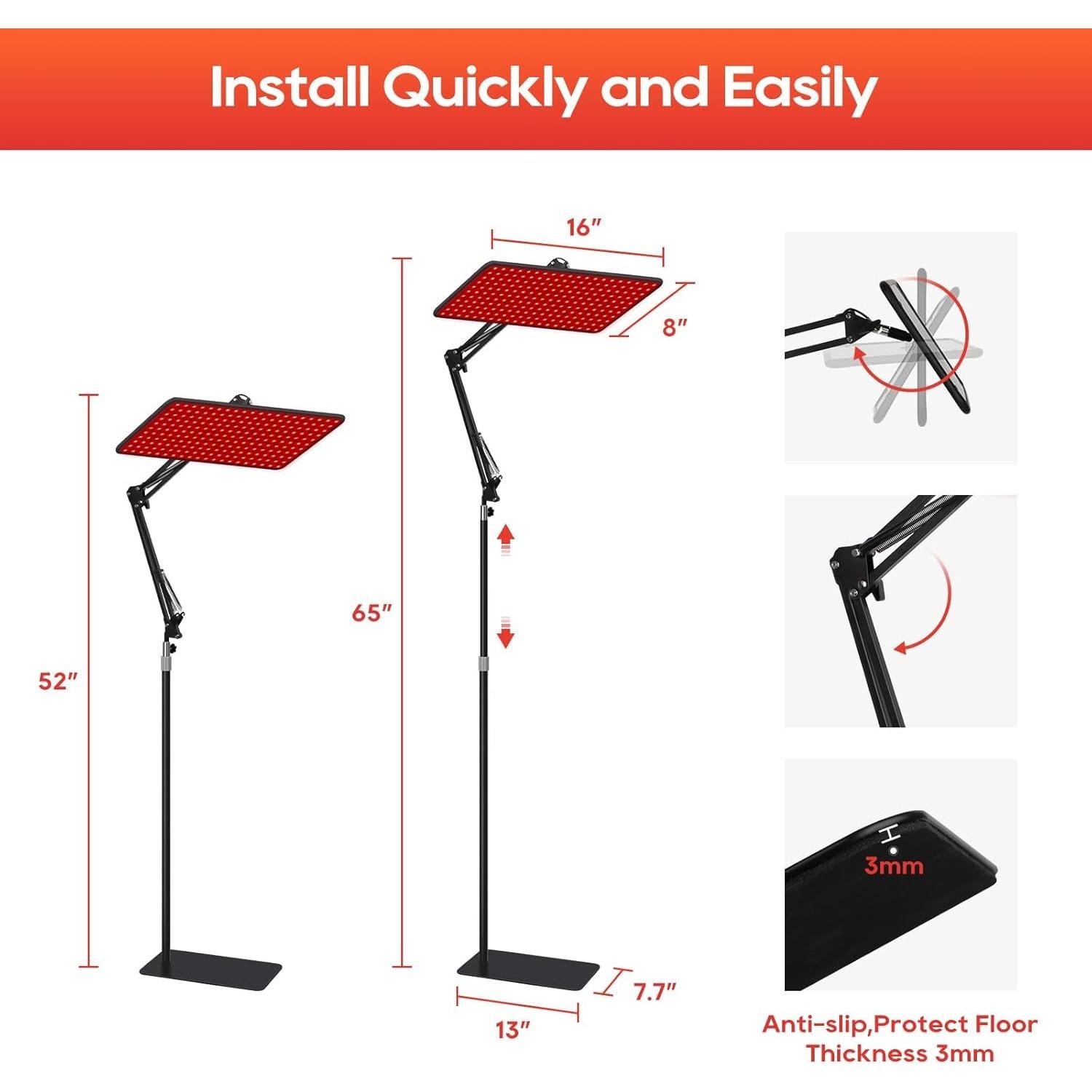 Terapia de Luz Roja BEICHEN 660nm 850nm para Cuerpo y Cara