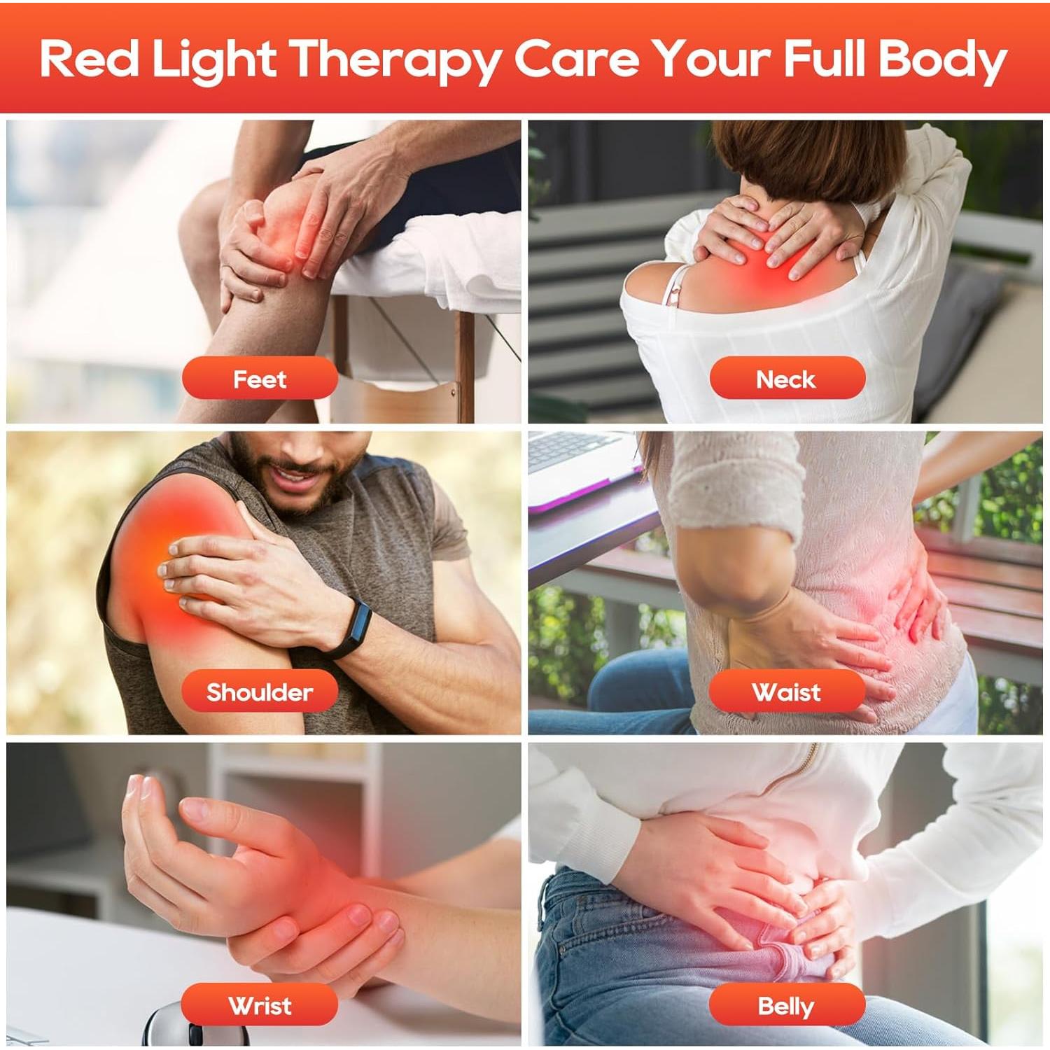 Terapia de Luz Roja BEICHEN 660nm 850nm para Cuerpo y Cara