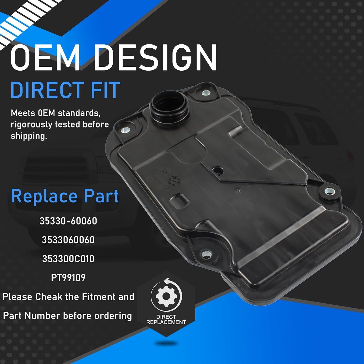 Kit de Junta de Aceite de Filtro de Transmisión YzusGomumu 3533060060