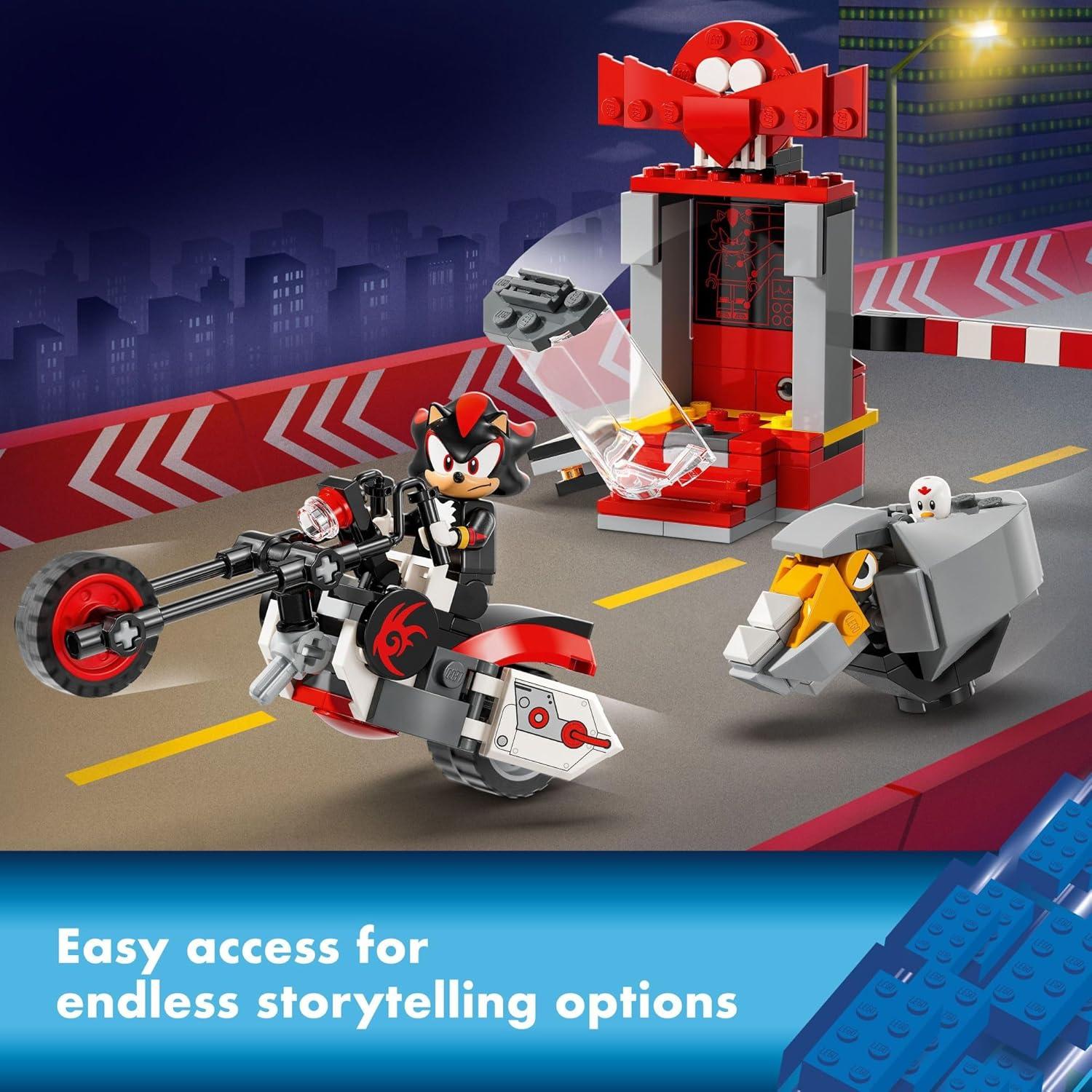 LEGO Sonic Escape de Shadow - Motocicleta y Figuras
