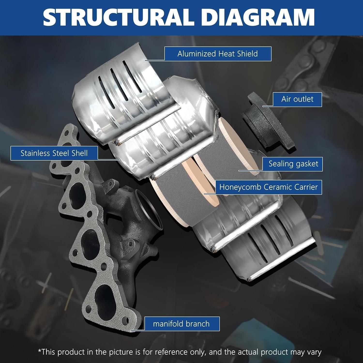 Convertidor Catalítico JT Exhaust 4.0L para Toyota 4Runner Tacoma FJ