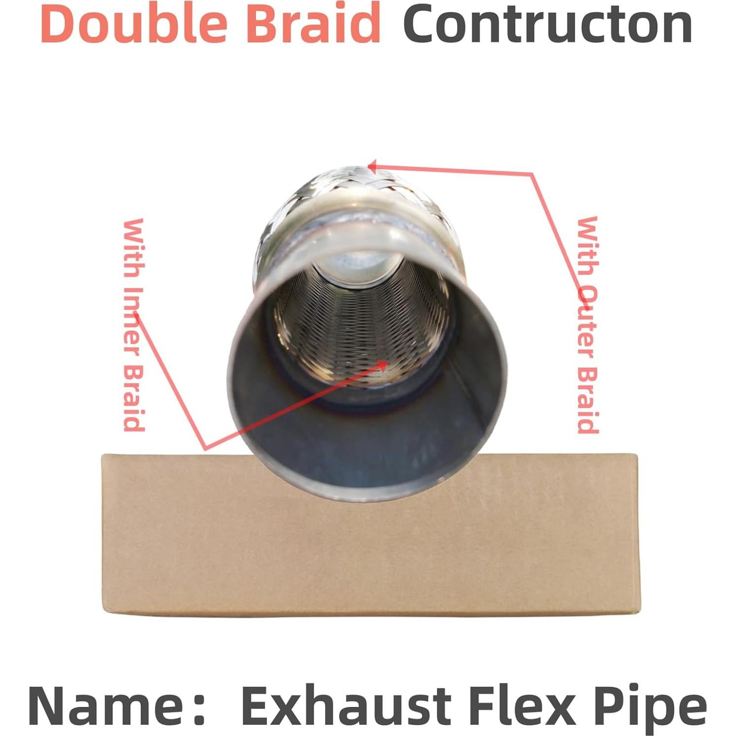 Tubo Flexible de Escape Universal Suisson 100% Acero Inoxidable