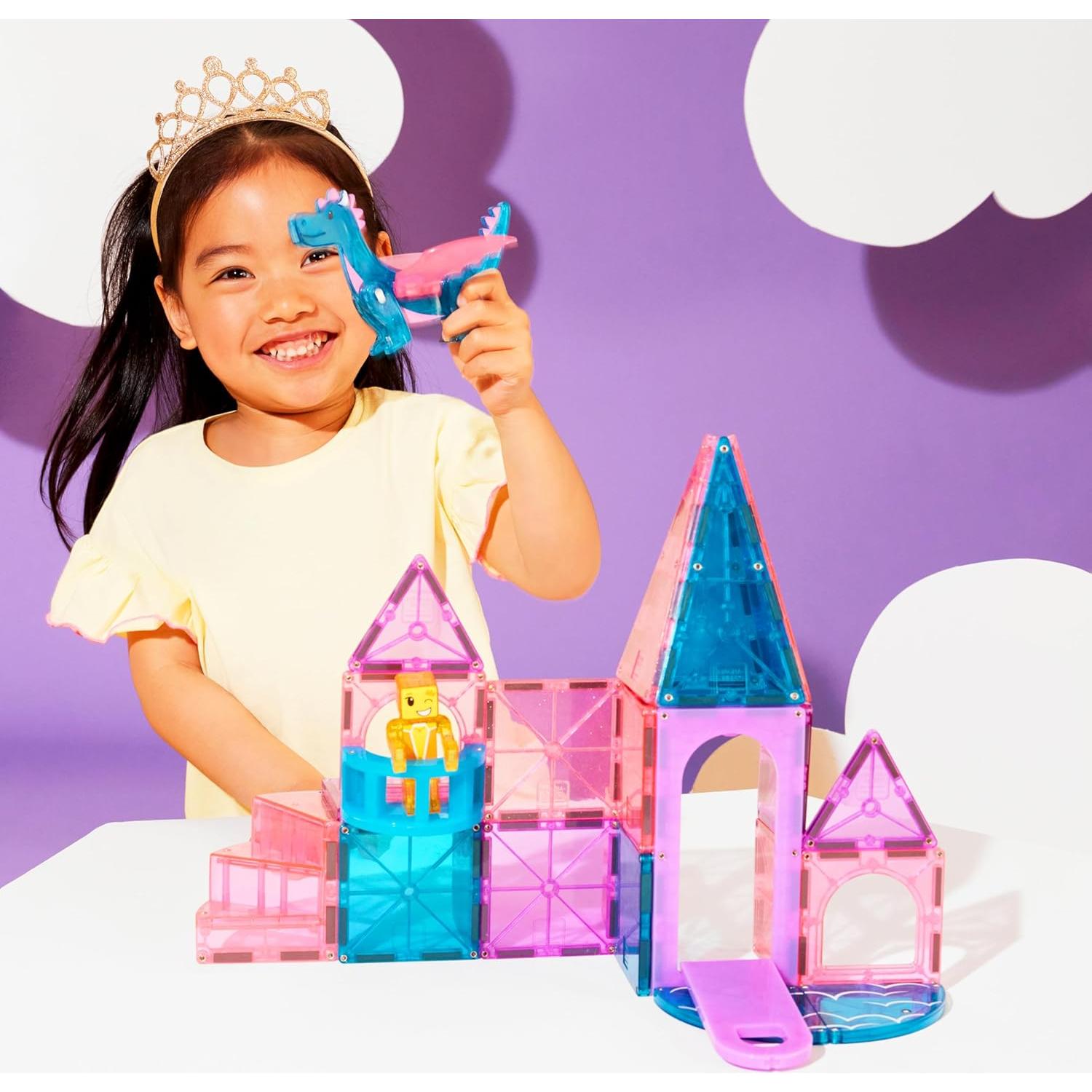 MAGNA-TILES Castillo Set Magnético 25 Piezas para Niños
