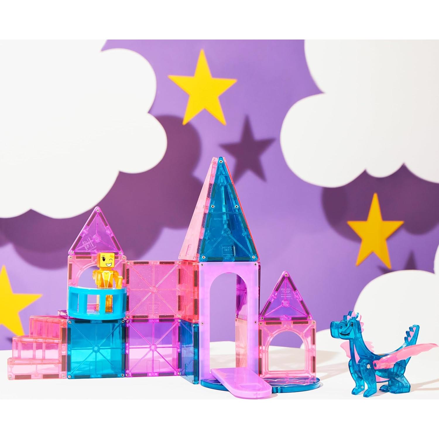 MAGNA-TILES Castillo Set Magnético 25 Piezas para Niños