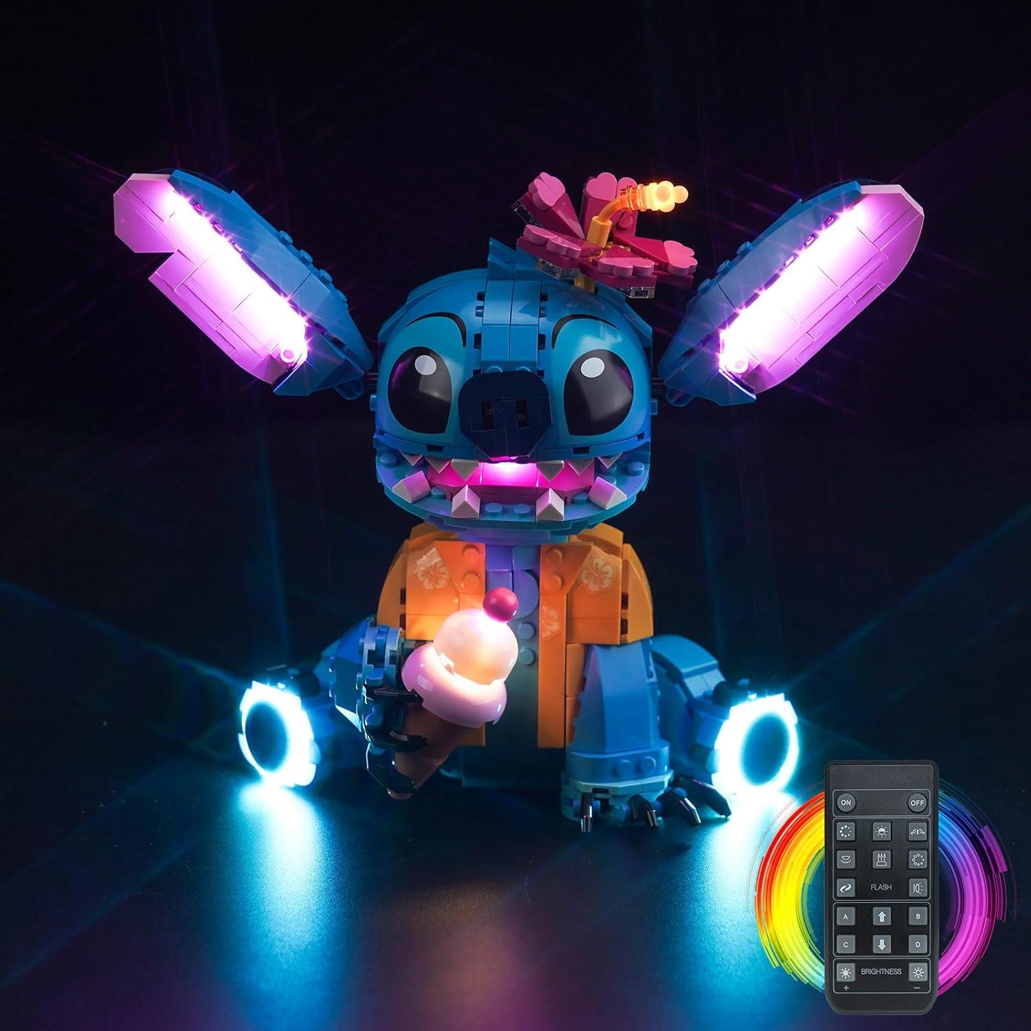 Kit de Luz LED VONADO para Lego Stitch 43249 Disney