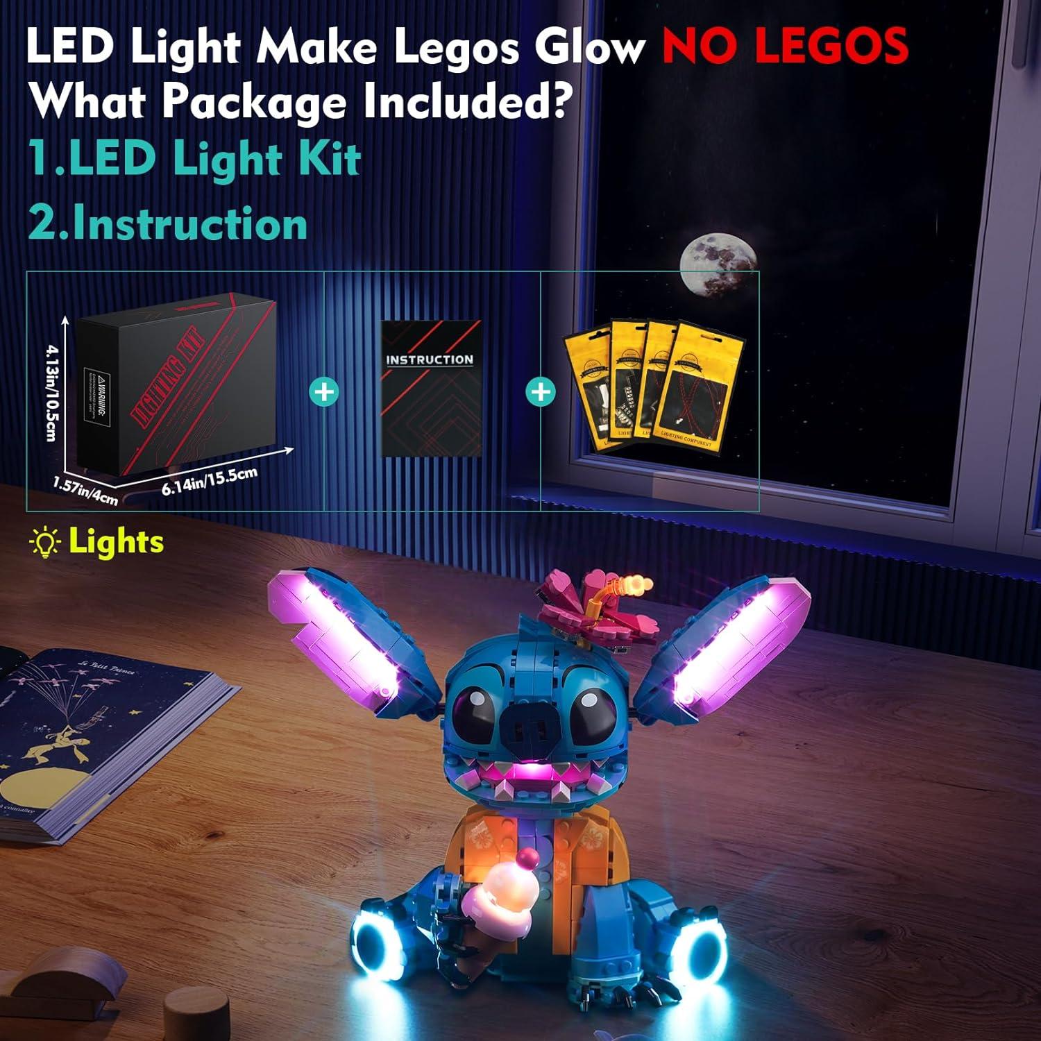 Kit de Luz LED VONADO para Lego Stitch 43249 Disney