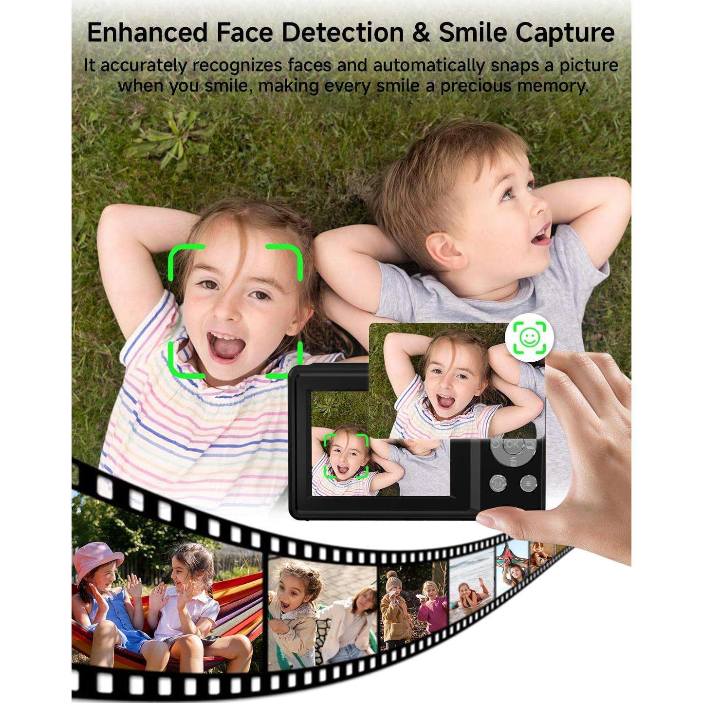 Cámara Digital Compacta SMARTKLIK DC228 44MP FHD 1080P Niños