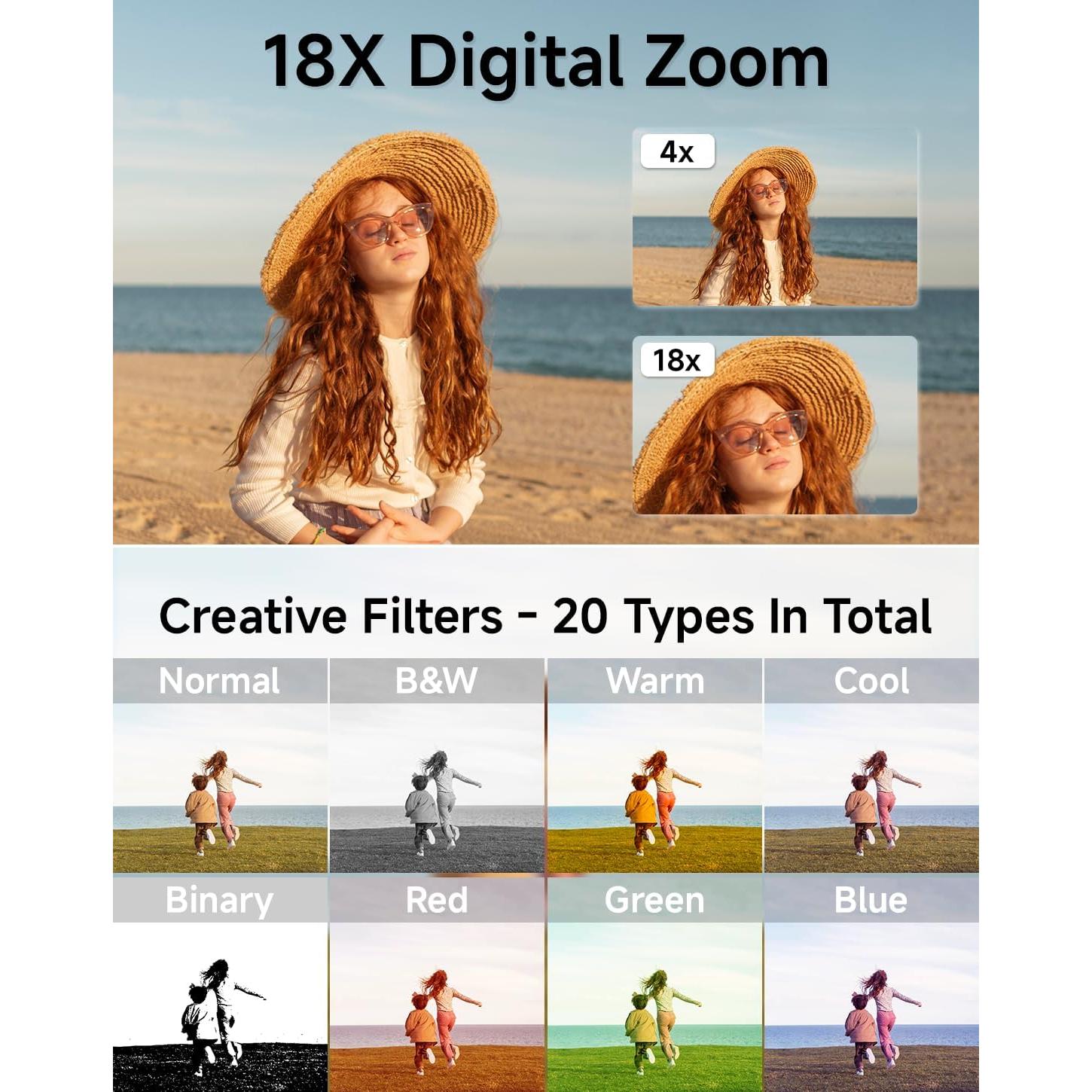 Cámara Digital Compacta SMARTKLIK DC228 44MP FHD 1080P Niños