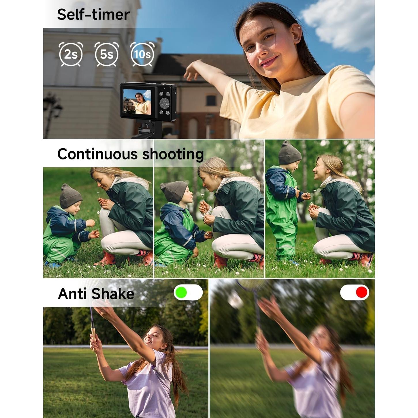 Cámara Digital Compacta SMARTKLIK DC228 44MP FHD 1080P Niños