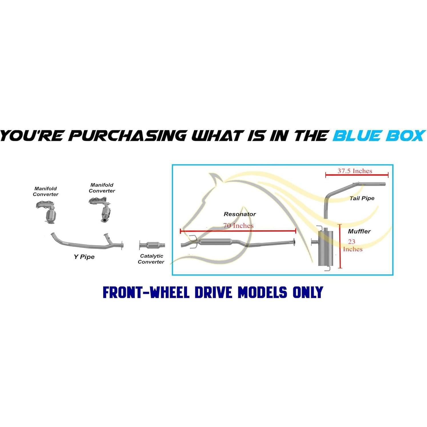 Tubería de Escape Northeastern para Toyota Sienna 2004-2006