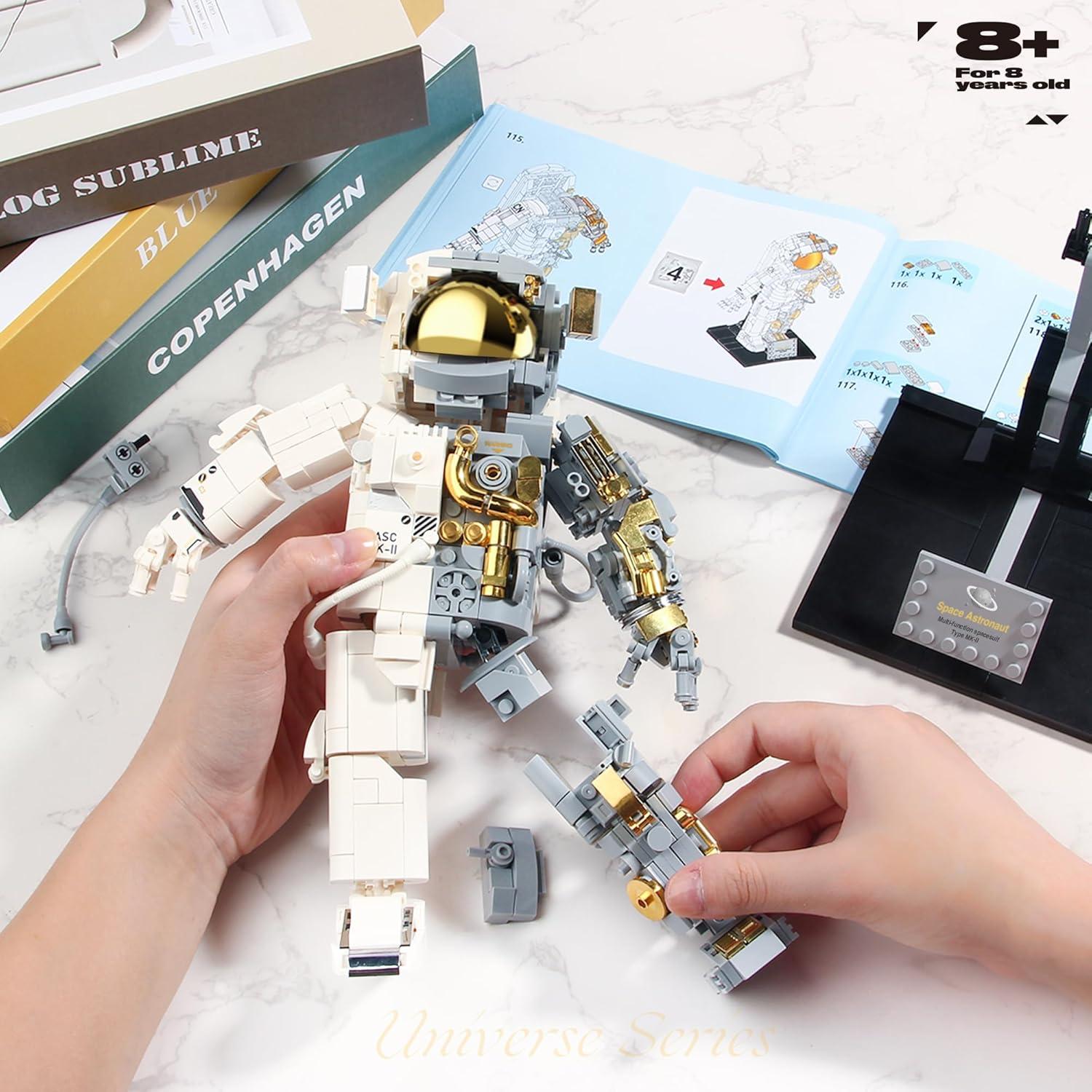 Set de Bloques de Construcción Astronauta Espacial 966Pcs