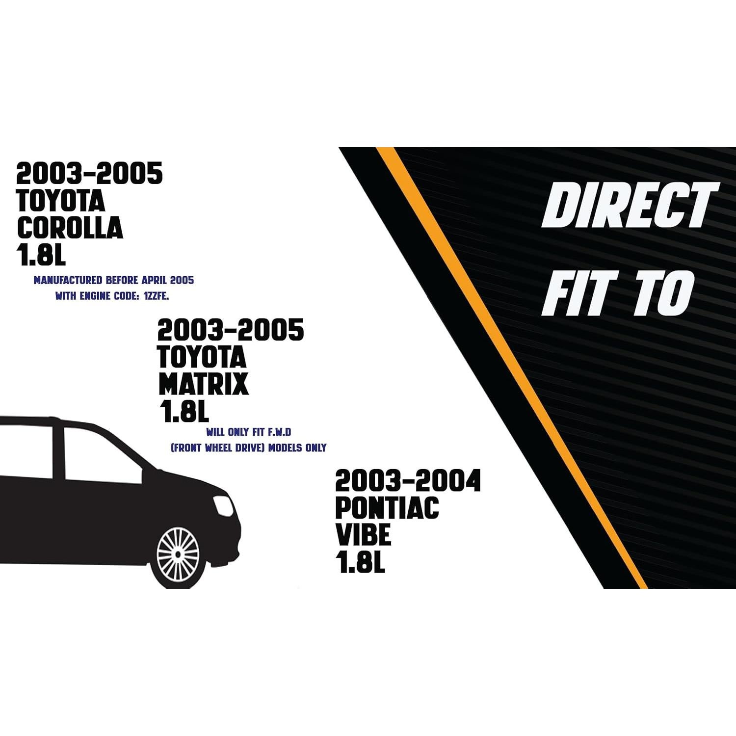 Tubo Resonador Acero Inoxidable Northeastern Toyota Corolla 1.8L
