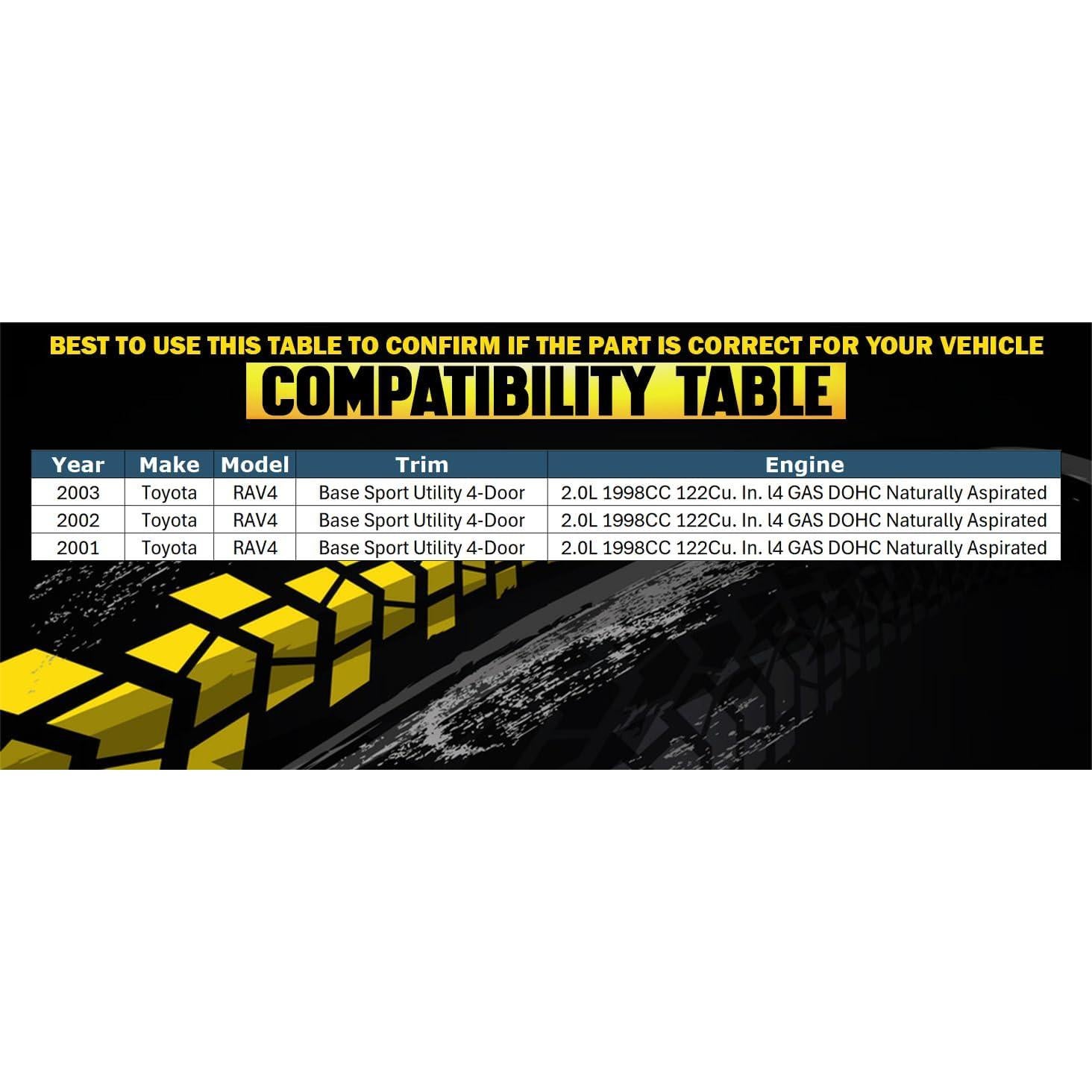 Tubería de Escape Northeastern para Toyota RAV4 2001-2003