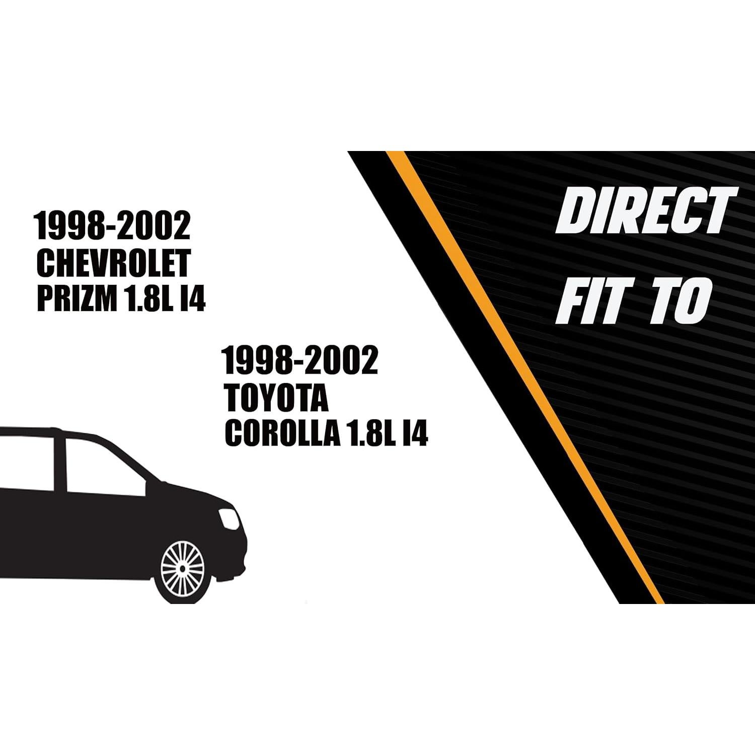 Tubería Frontal Acero Inoxidable Northeastern para Prizm/Corolla 1.8L