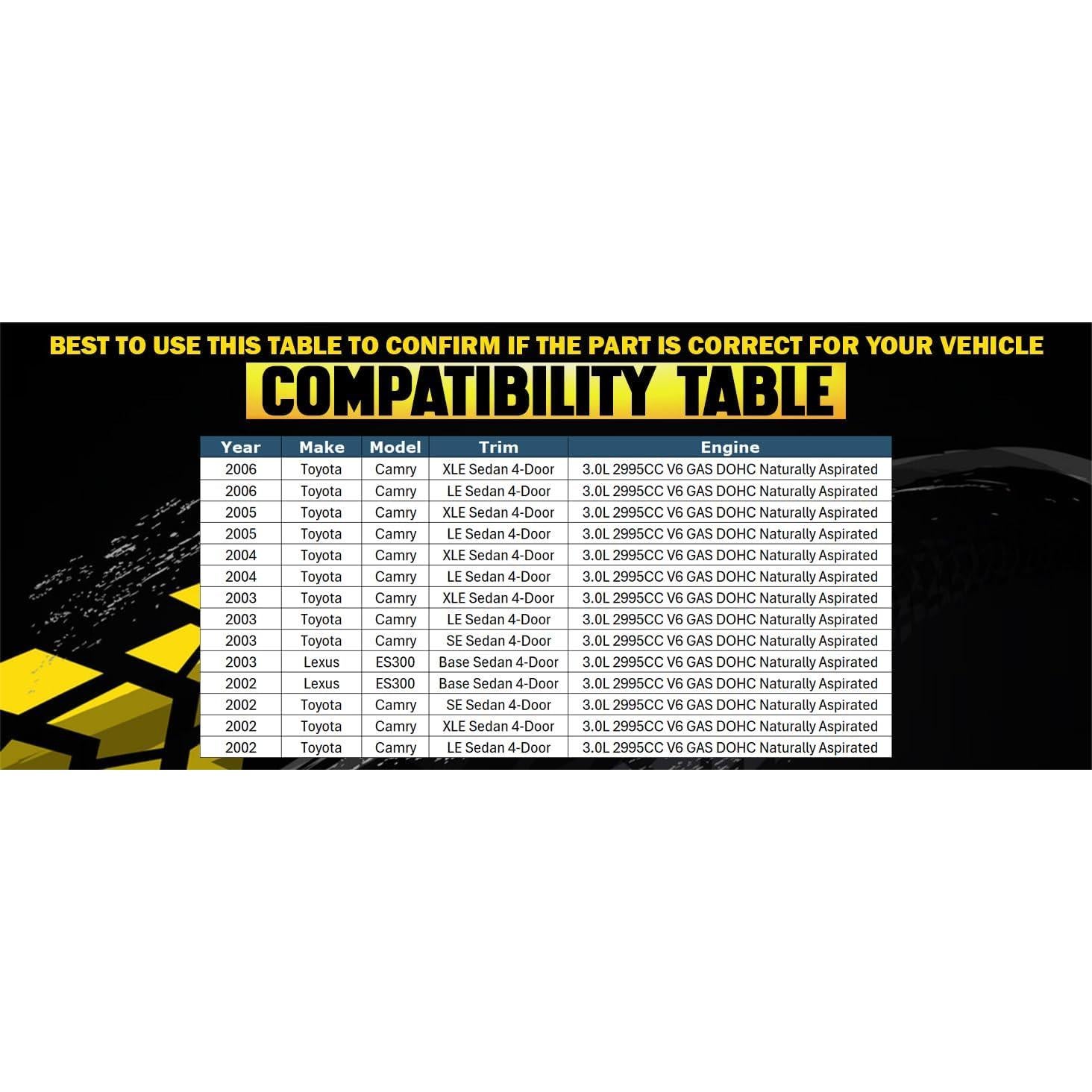 Kit Escape Acero Inoxidable Northeastern para Toyota Camry 2002-2006