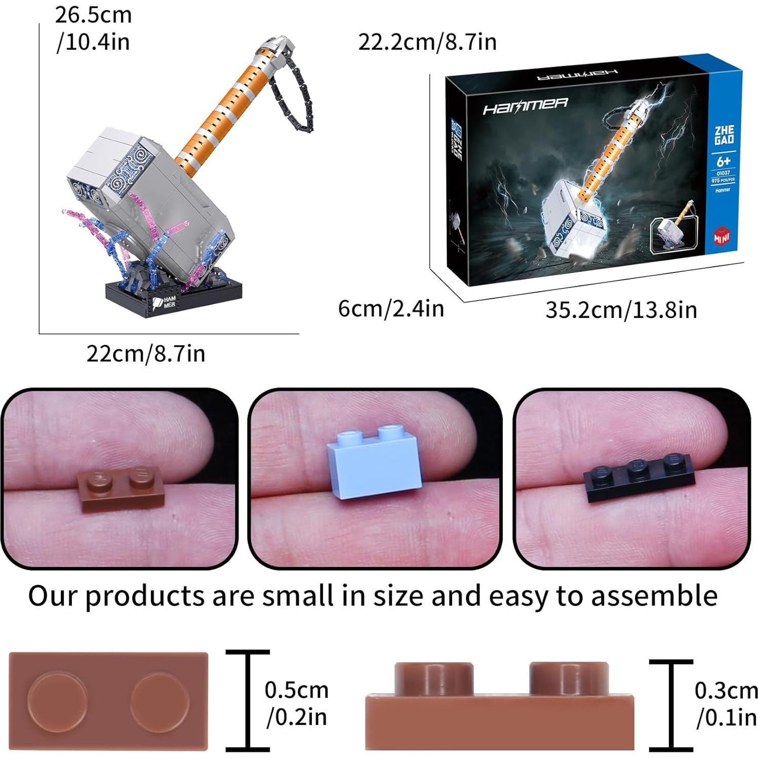 Bloques de Construcción Martillo Thor 975 PCS SZRUIZITEC