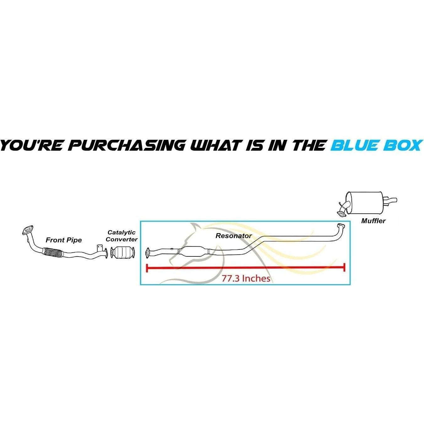 Tubería de Resonador Acero Inoxidable Northeastern para Toyota Corolla 1995-1997