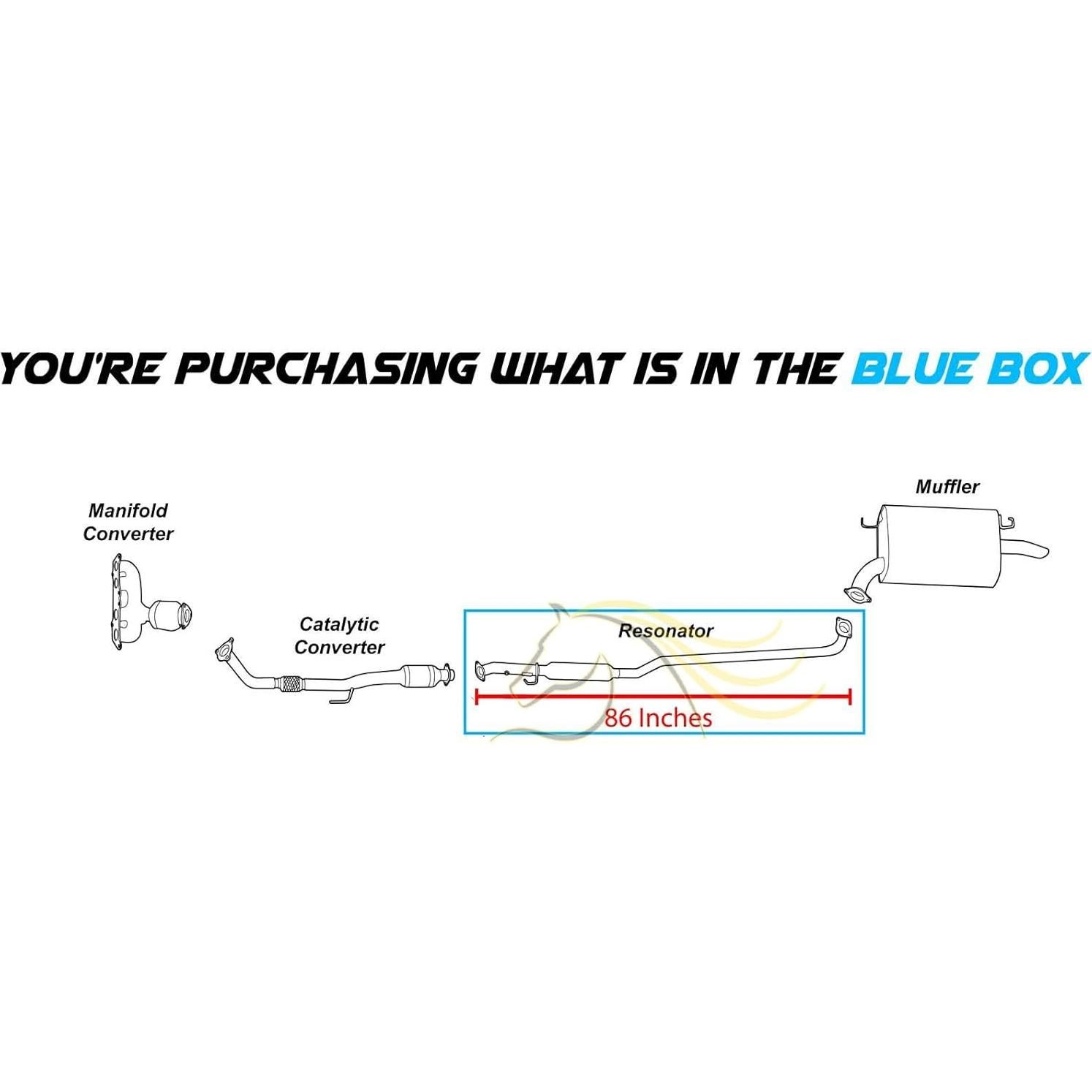 Resonador de Escape Northeastern para Toyota Camry/Solara 2.2L/2.4L
