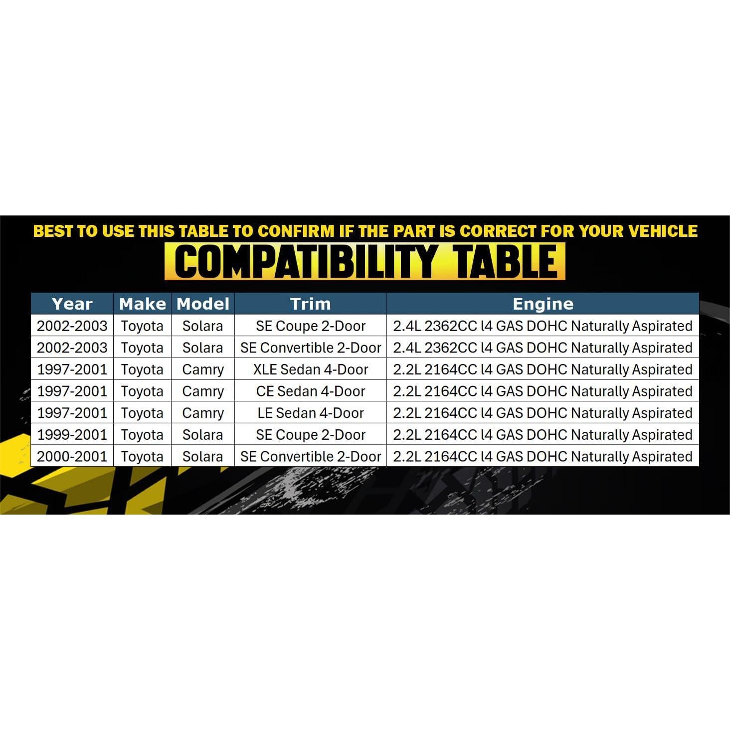 Resonador de Escape Northeastern para Toyota Camry/Solara 2.2L/2.4L