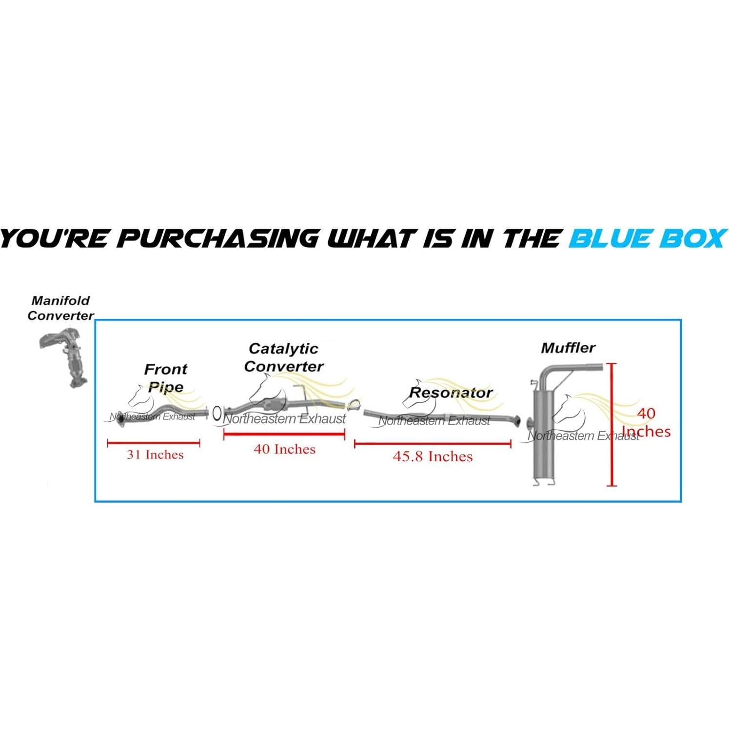 Sistema de Escape Northeastern Acero Inoxidable Toyota RAV4 2.4L