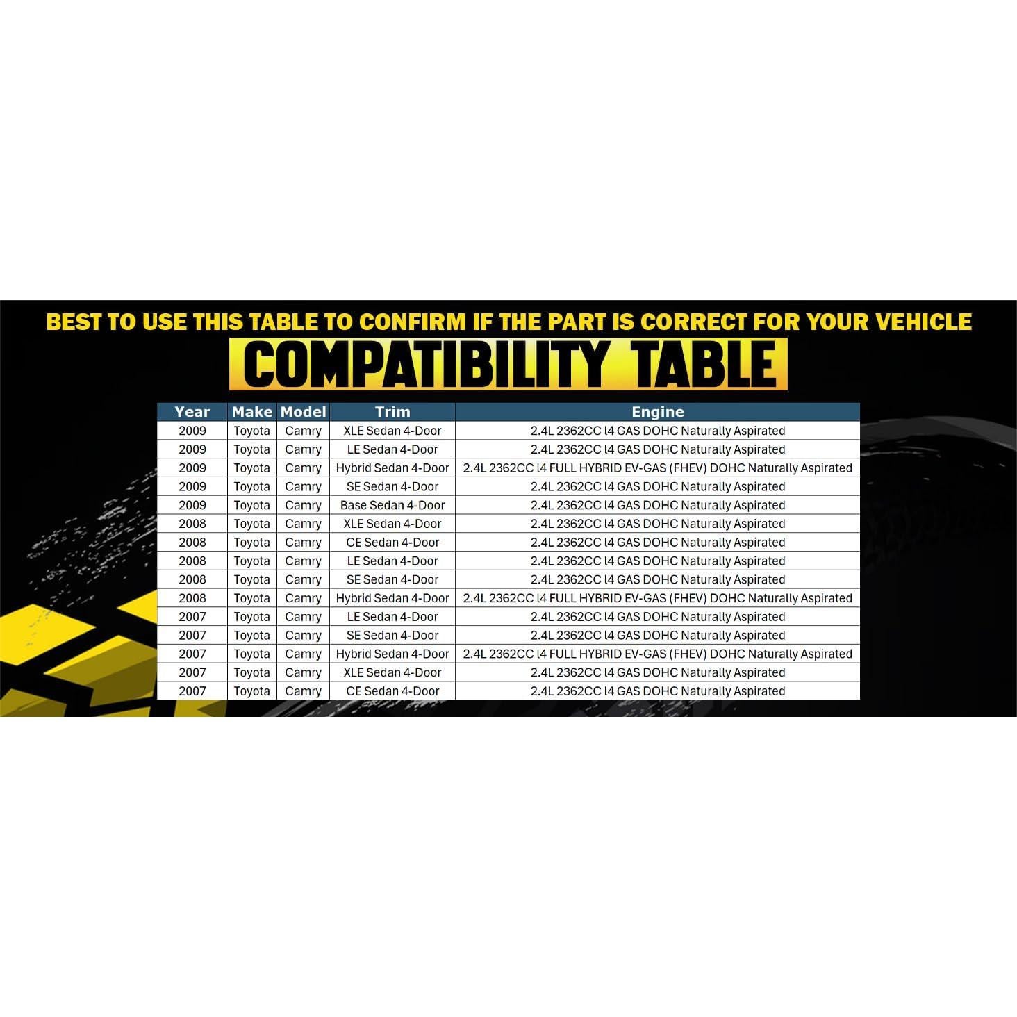 Colector de Escape Northeastern para Toyota Camry 2007-2009