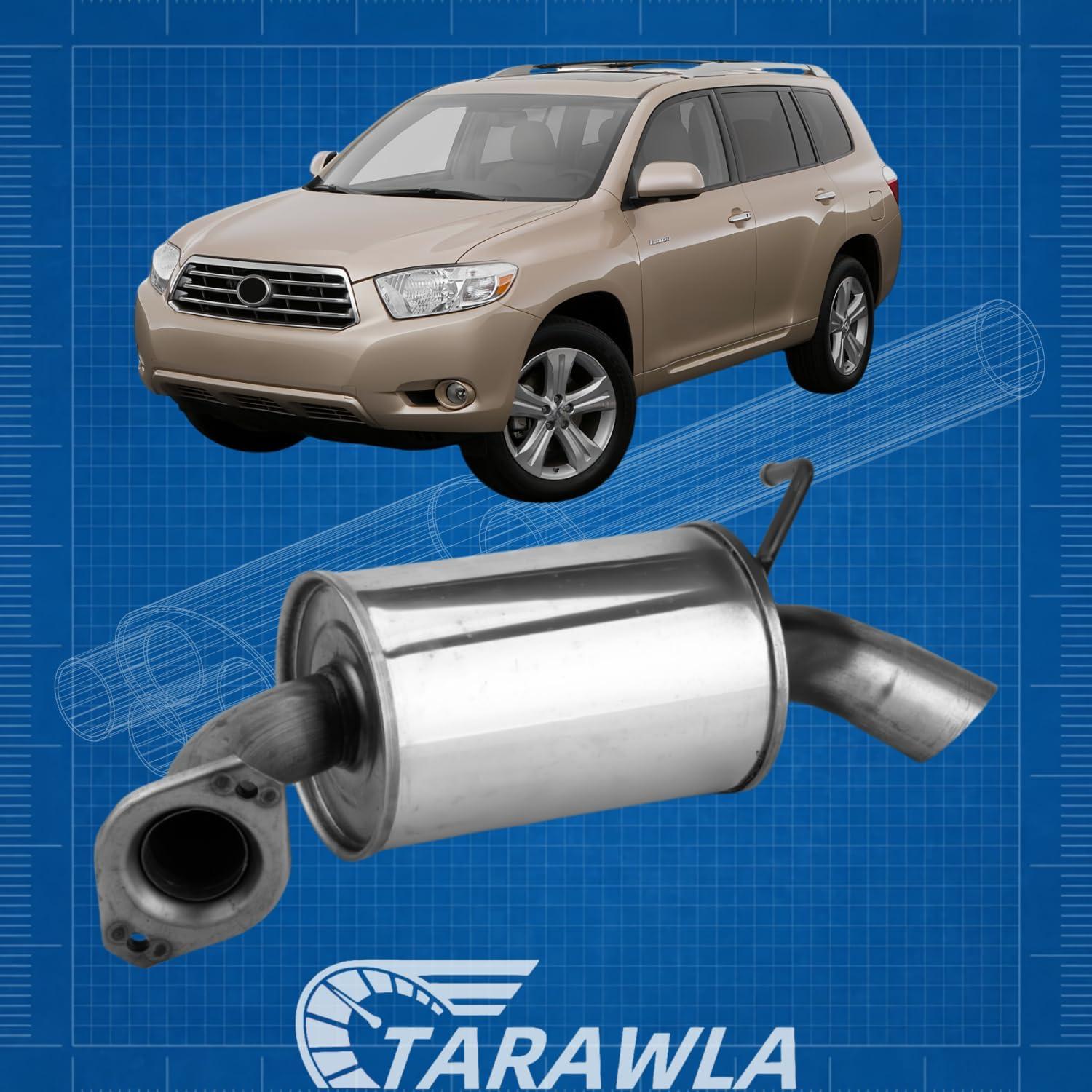 Tubo de escape trasero TARAWLA para Toyota Highlander 2008-2013