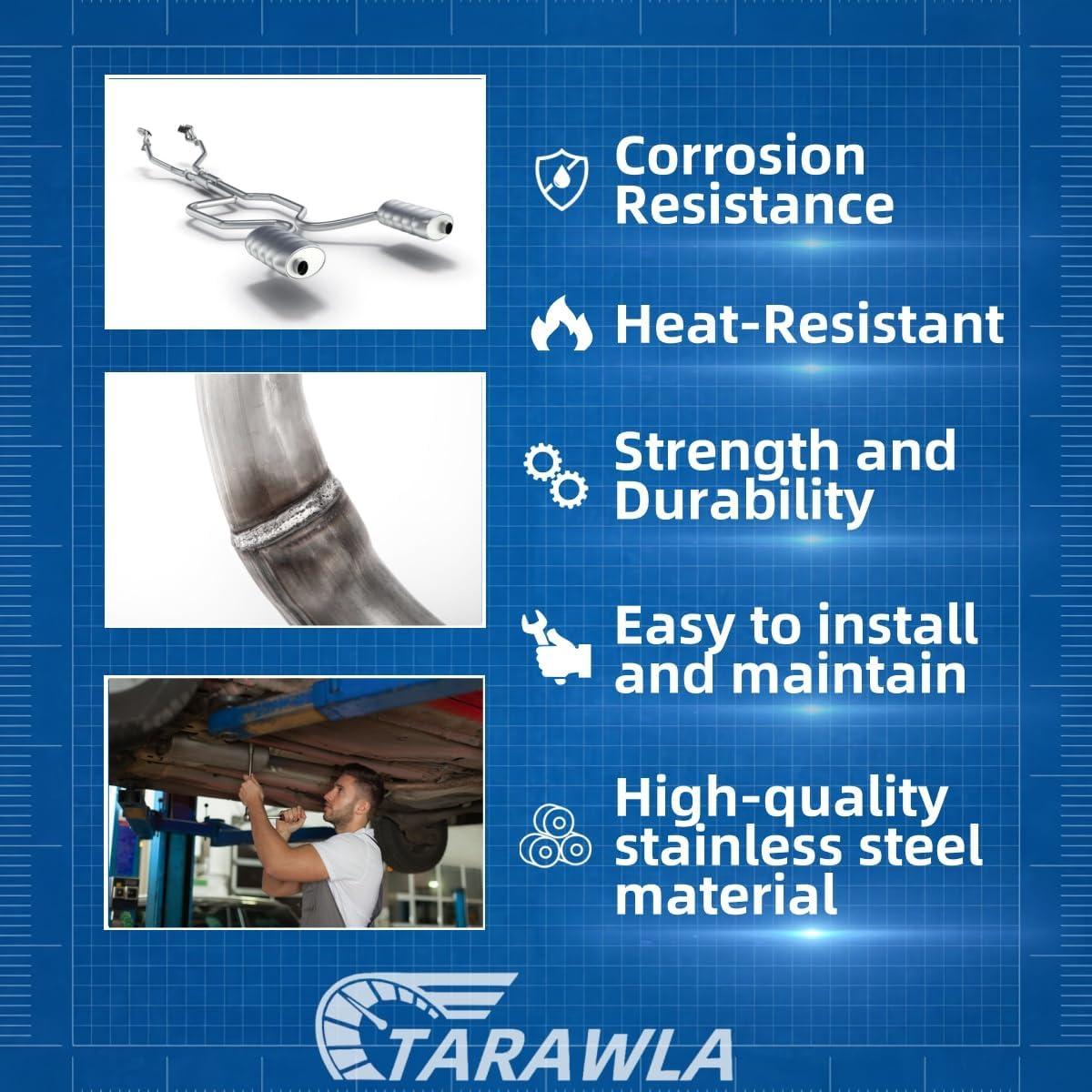 Tubo de escape trasero TARAWLA para Toyota Highlander 2008-2013